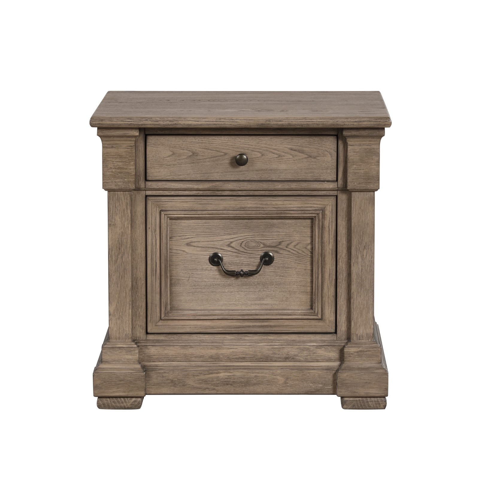 Sheringham Brown Nightstand - Ornate Home