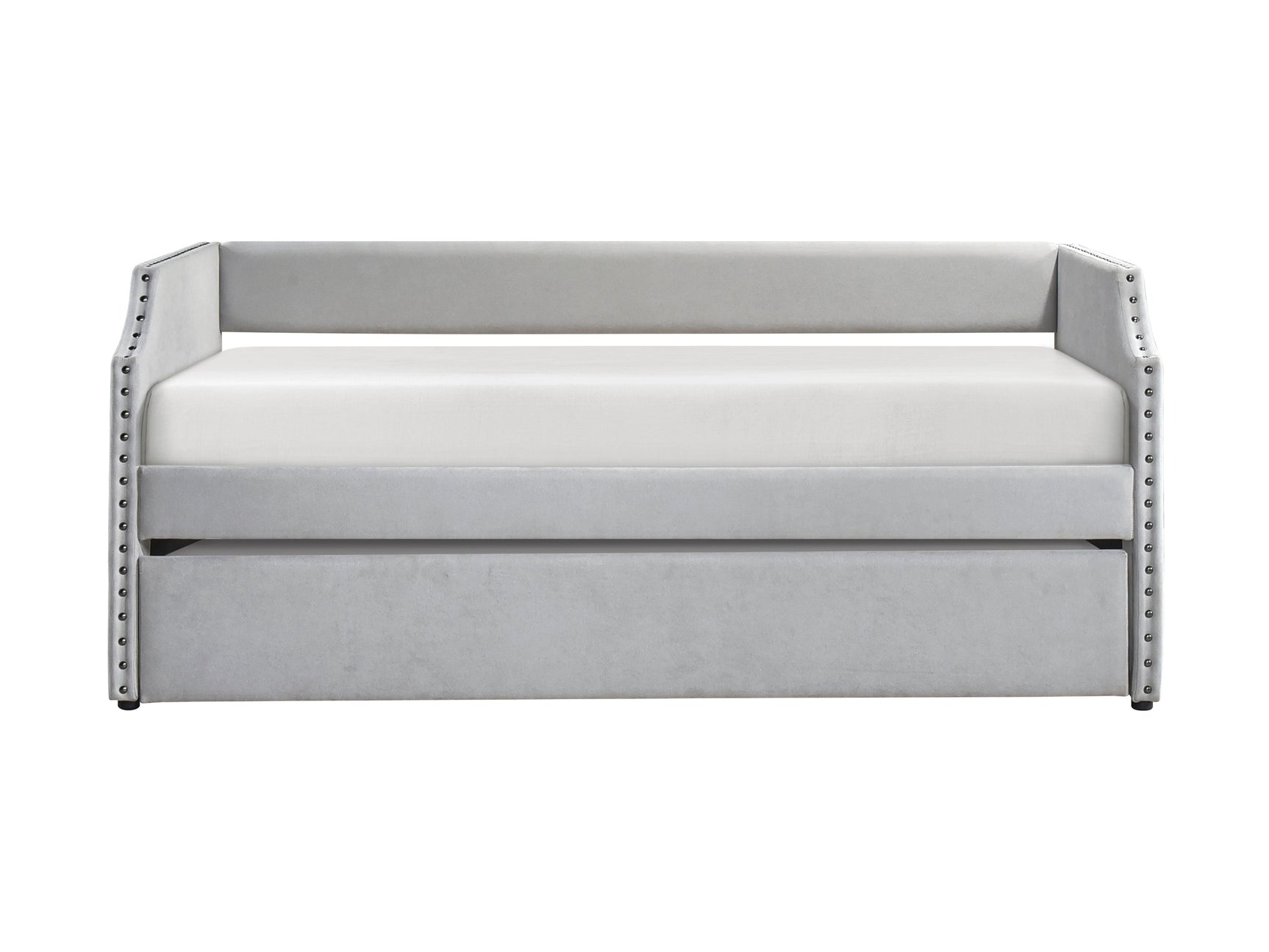 Shiloh Light Gray Daybed with Trundle - Ornate Home