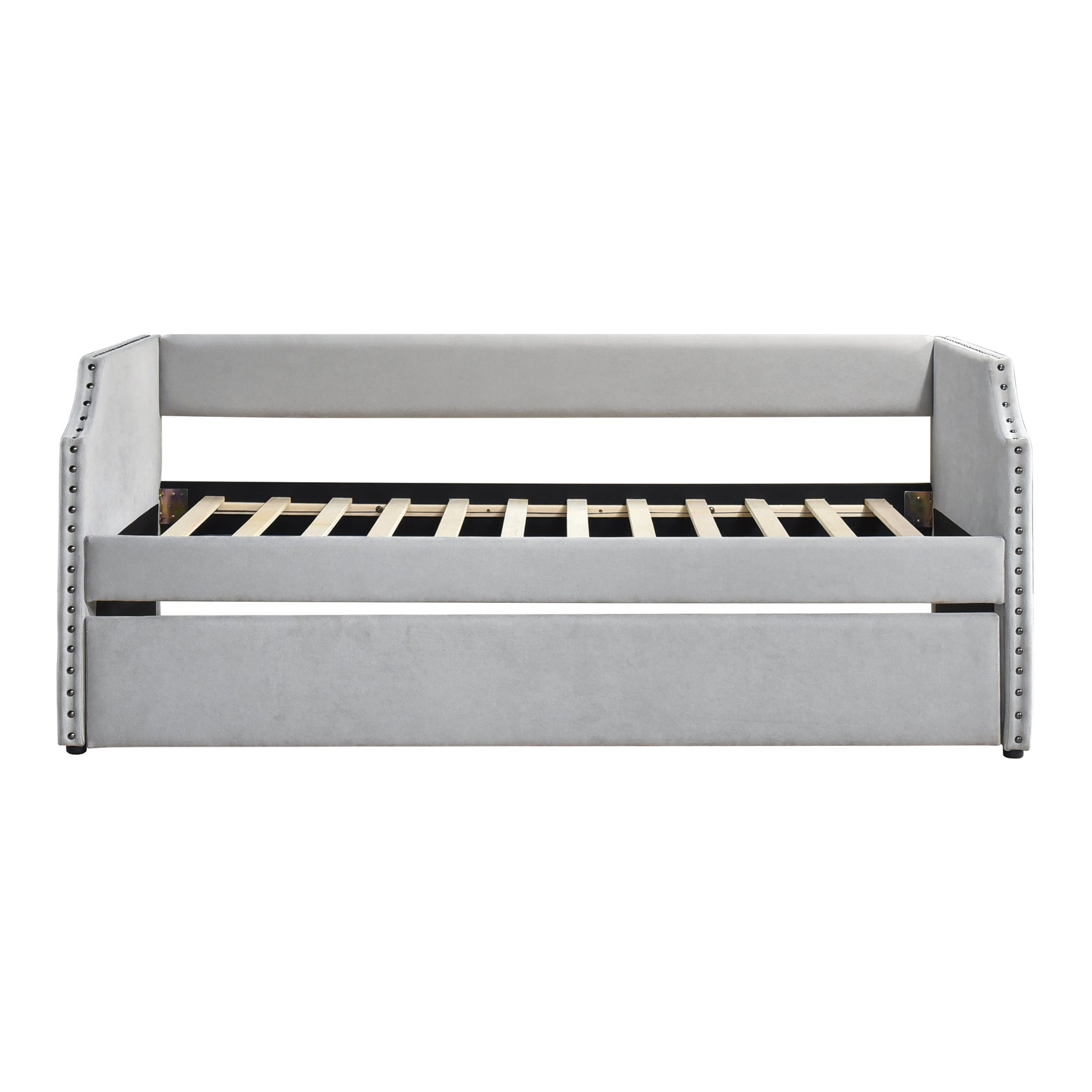 Shiloh Light Gray Daybed with Trundle - Ornate Home