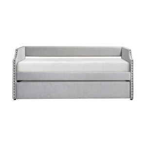 Shiloh Light Gray Daybed with Trundle - Ornate Home