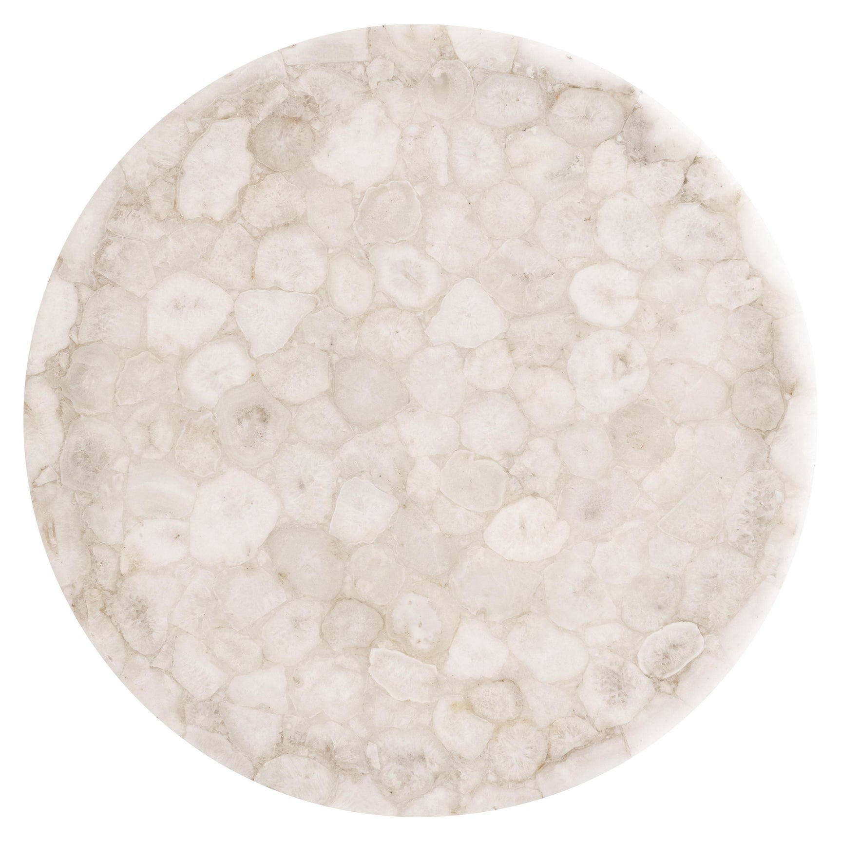 Shimla White Agate/German Silver Cocktail Table - Ornate Home