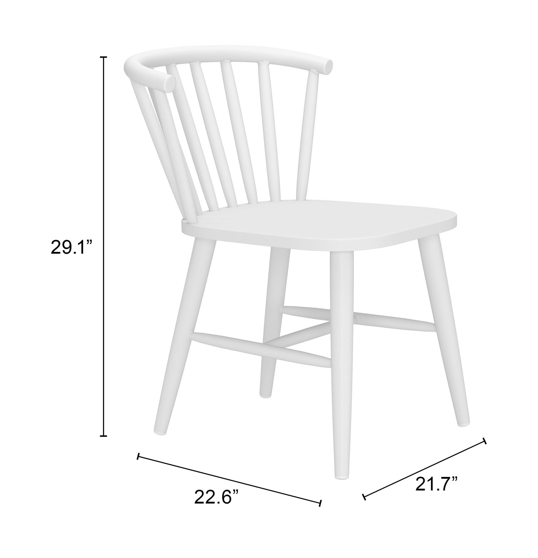 Shio White Dining Chair - Ornate Home
