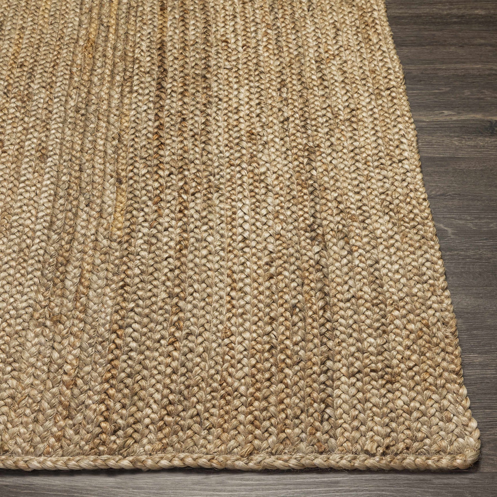 Shippagan Tan Jute Braided Rug - Ornate Home