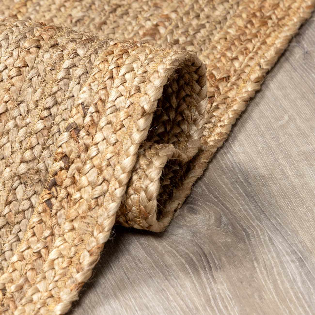Shippagan Tan Jute Braided Rug - Ornate Home