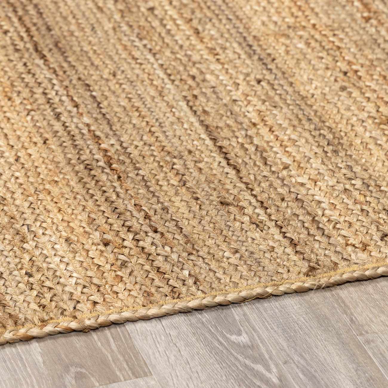 Shippagan Tan Jute Braided Rug - Ornate Home