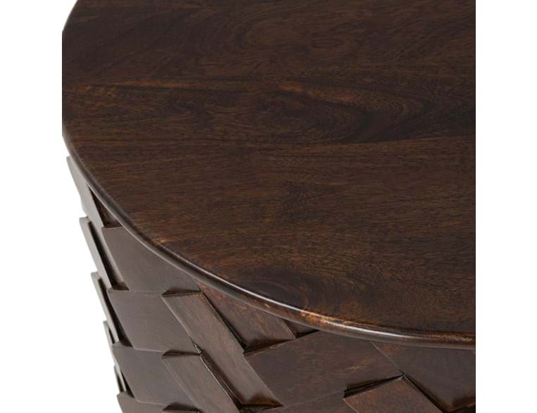 Shira Brown Round End Table - Ornate Home