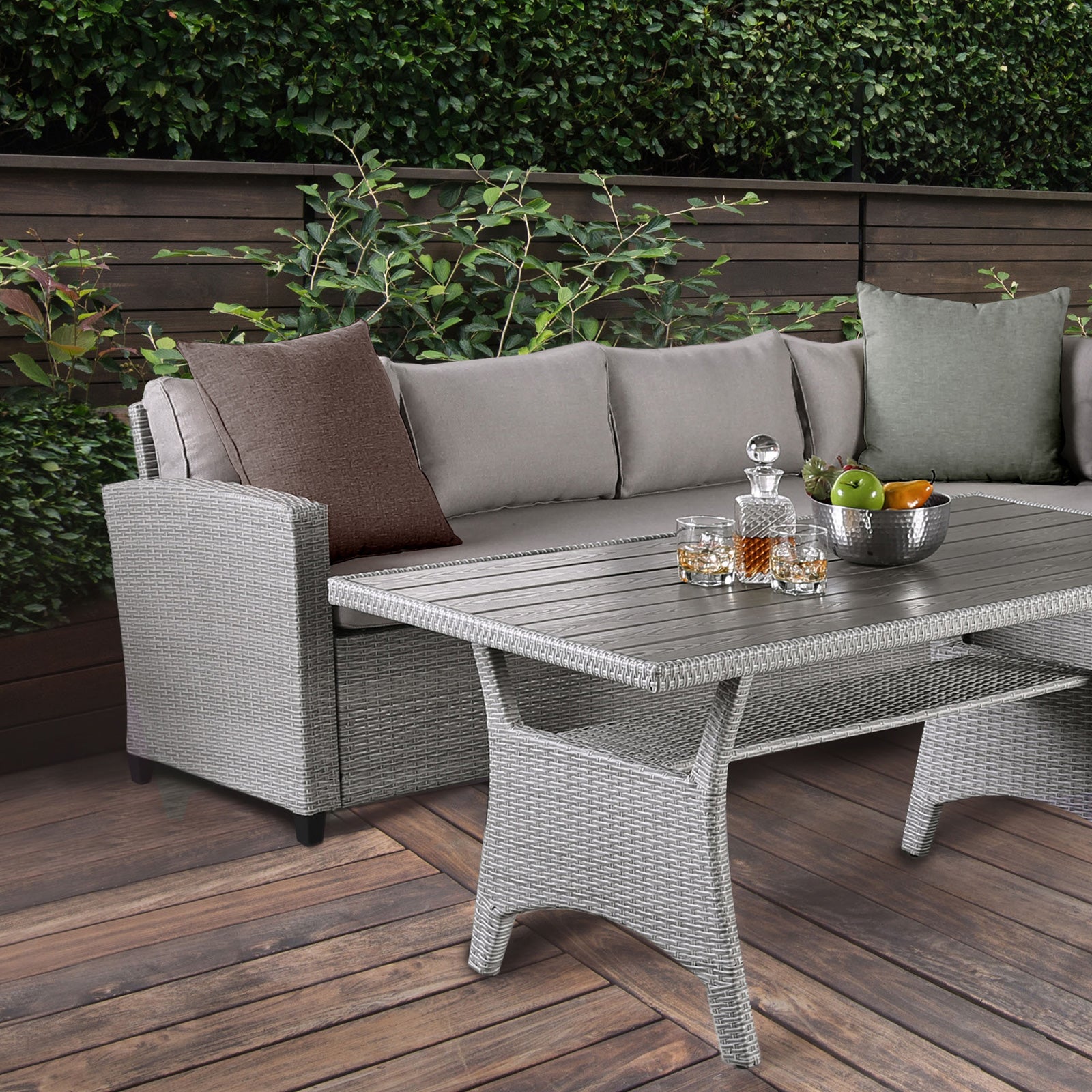 Shonda Gray 5 Pc. Patio Dining Set - Ornate Home