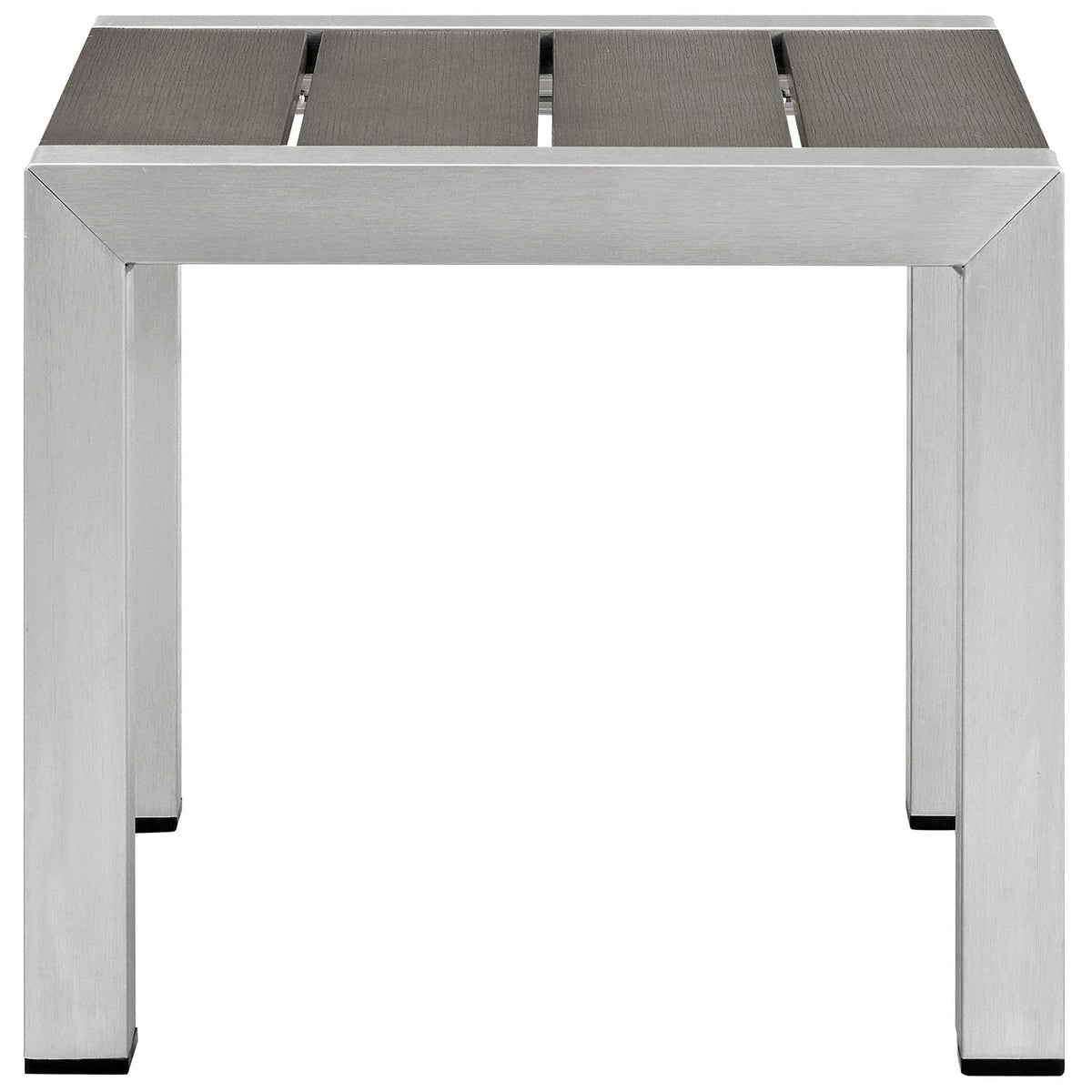 Shore Silver/Black 2 Piece Outdoor Patio Aluminum Set - Ornate Home