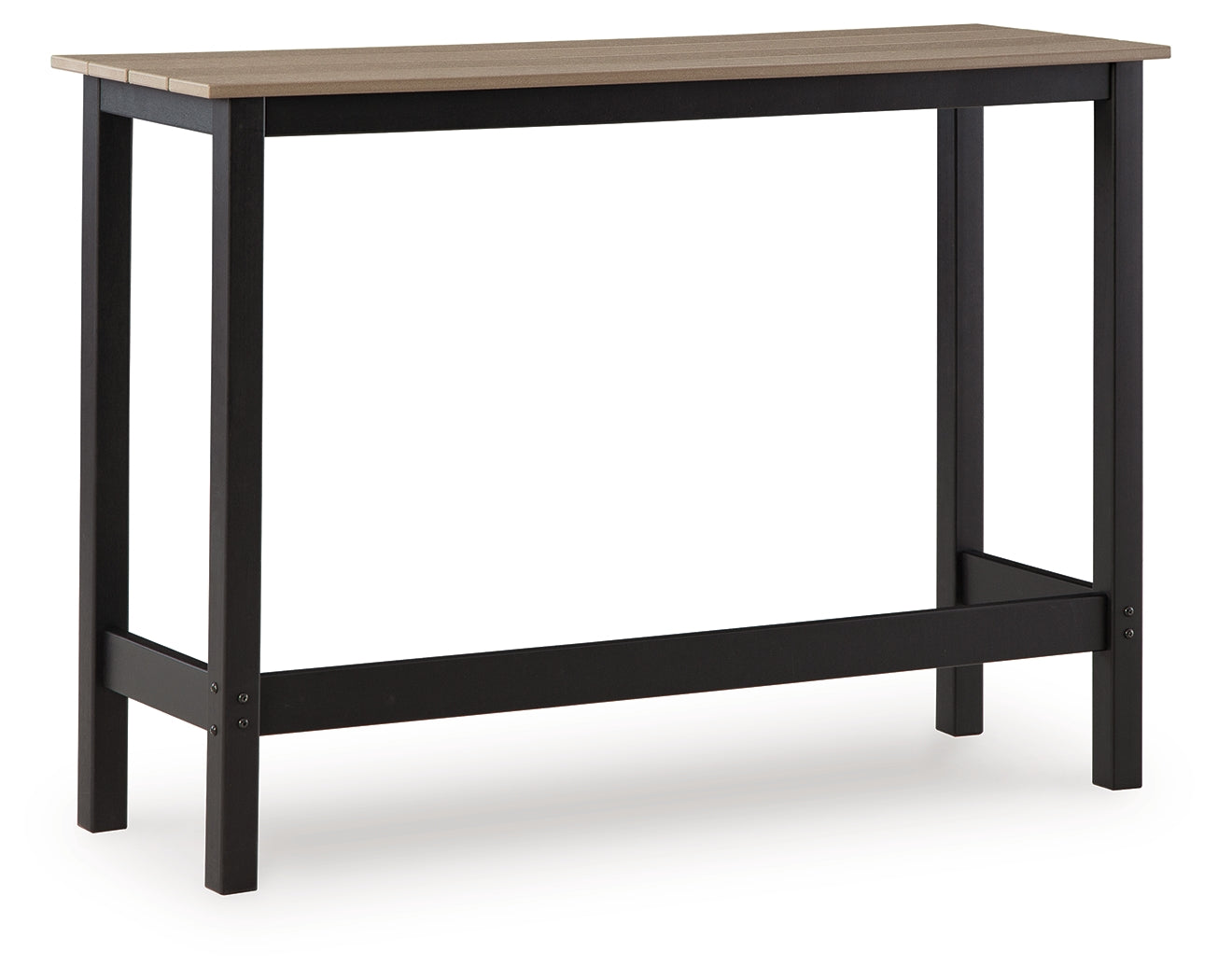 Shoreline Beach Black/Beige Counter Table Set (Set of 3) - Ornate Home