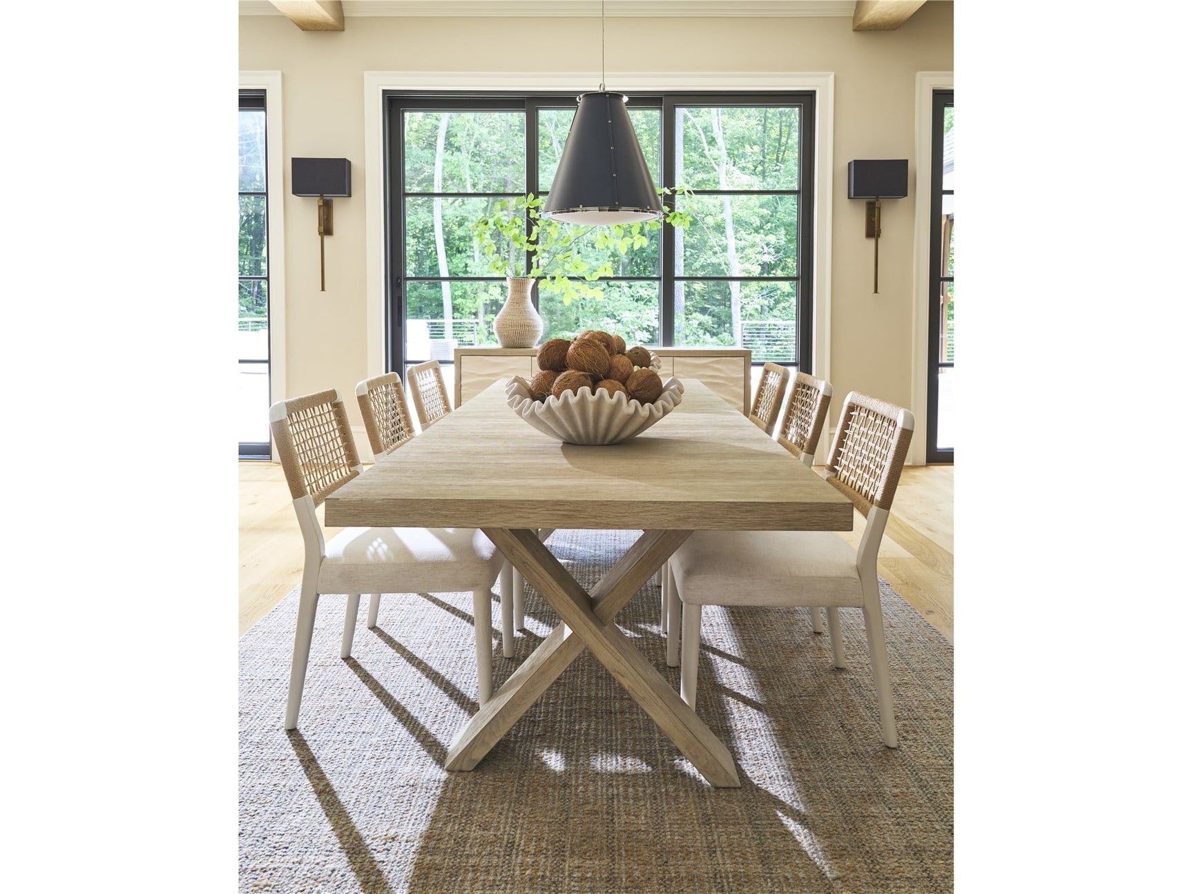 Shoreline Crypton Nomad Snow/White Pine Chair (Set of 2) - Ornate Home