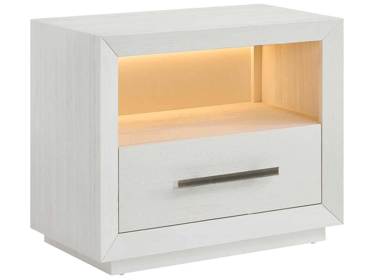 Shoreline White Pine One Drawer Nightstand - Ornate Home