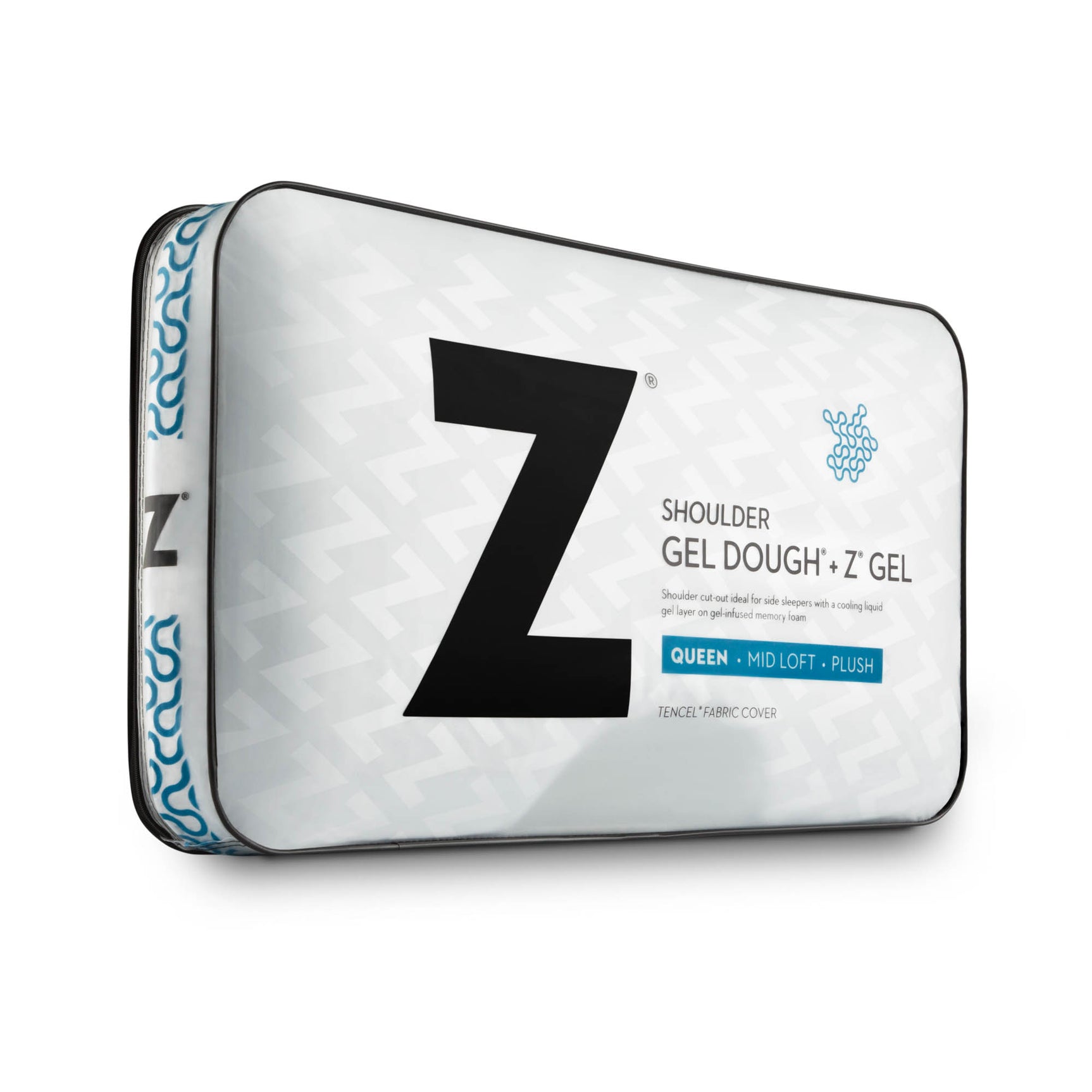 Shoulder Gel Dough + Z Gel White Queen Pillow - Ornate Home