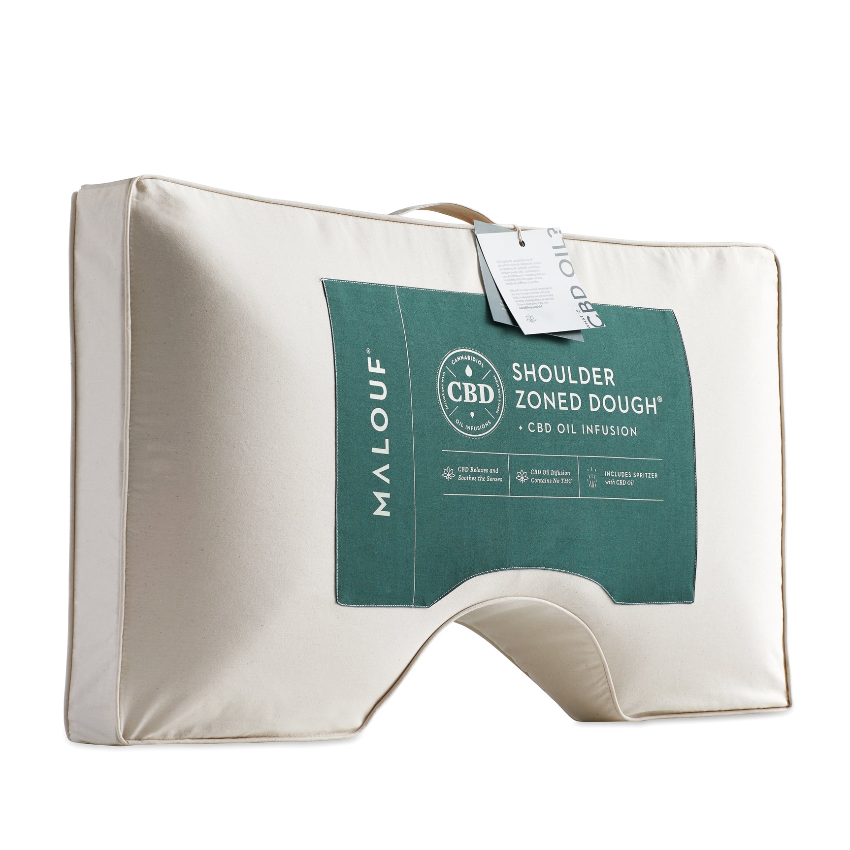 Shoulder Zoned Dough Cbd Oil Queen Pillow - Ornate Home