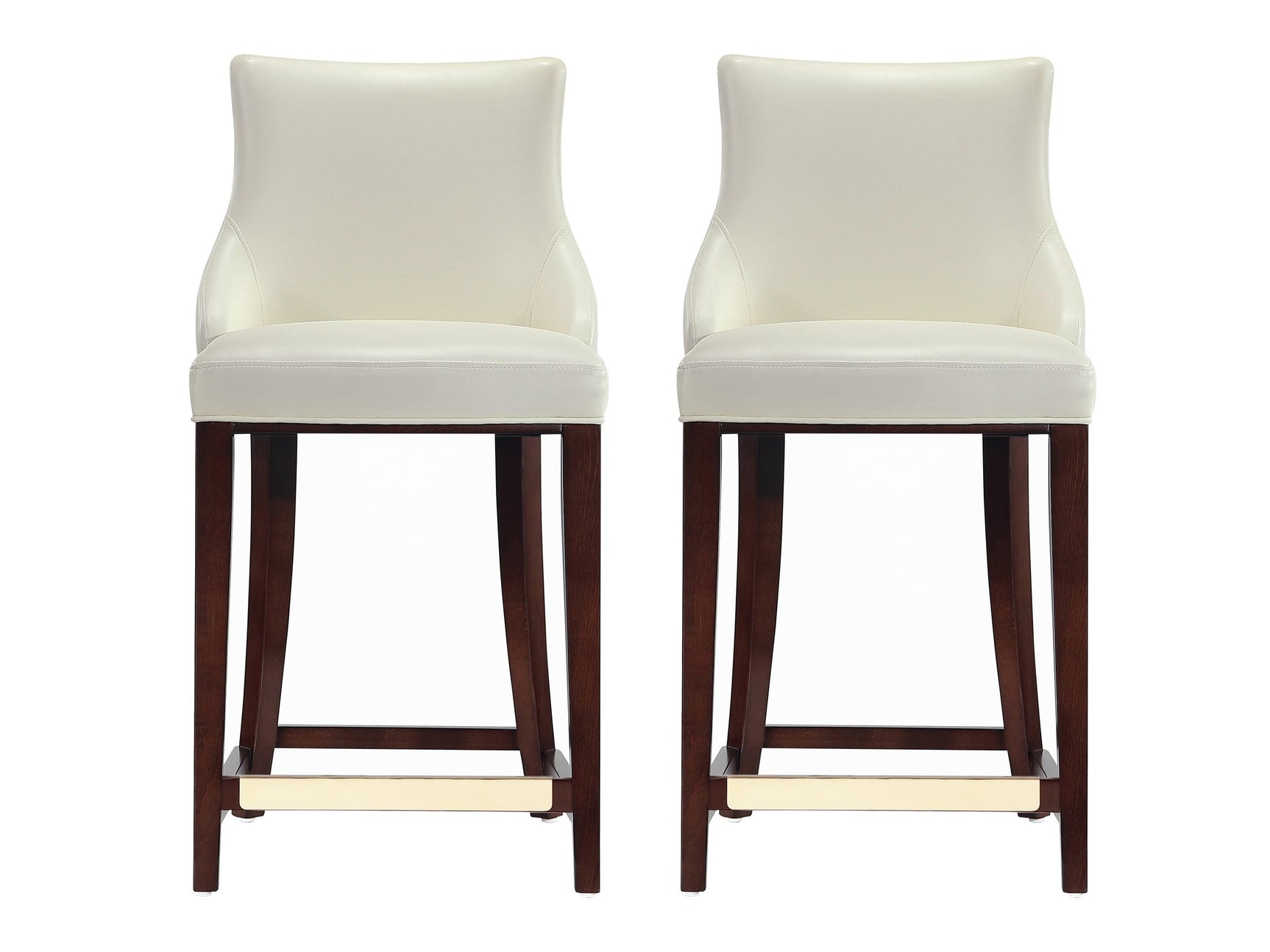 Shubert Counter Stool in Ivory (set of 2) - Ornate Home