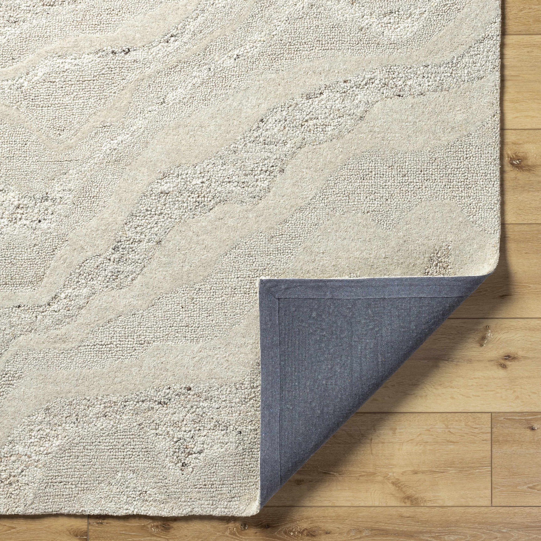 Siani Cream Wool Area Rug - Ornate Home