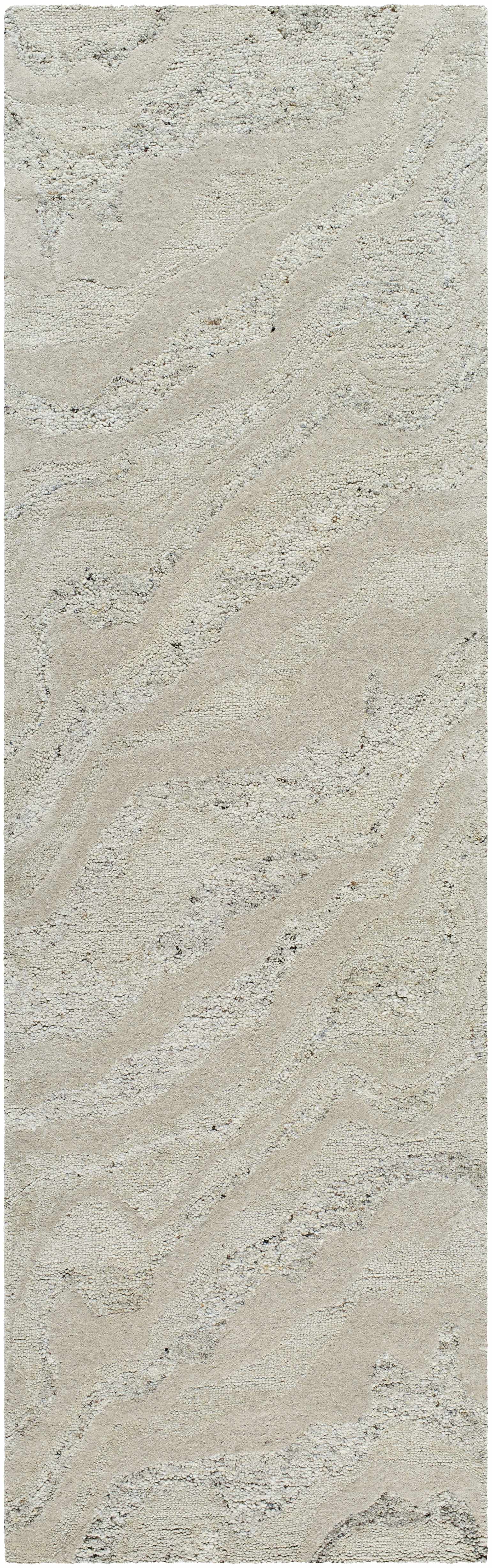 Siani Cream Wool Area Rug - Ornate Home