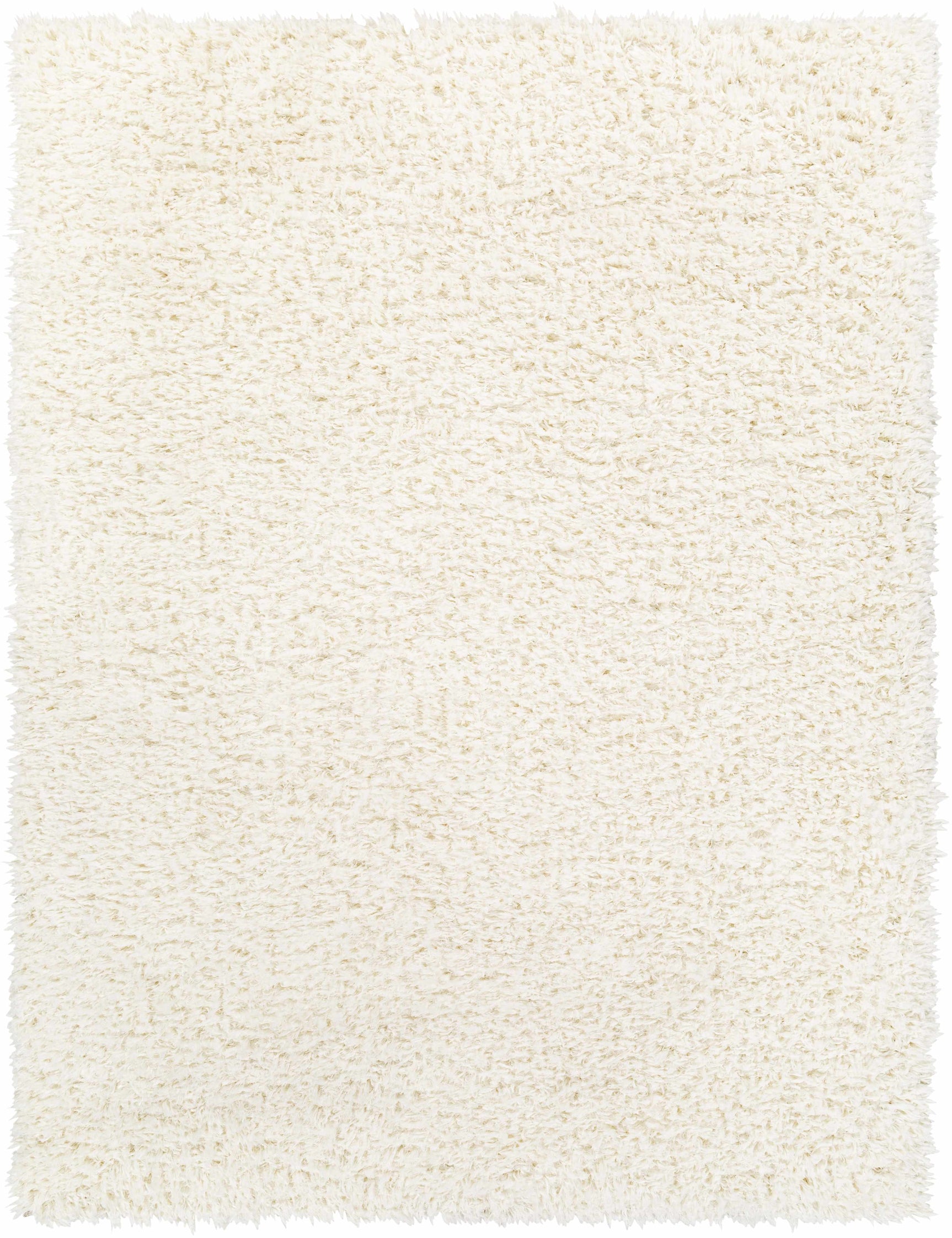 Siari Solid Cream Plush Rug - Ornate Home