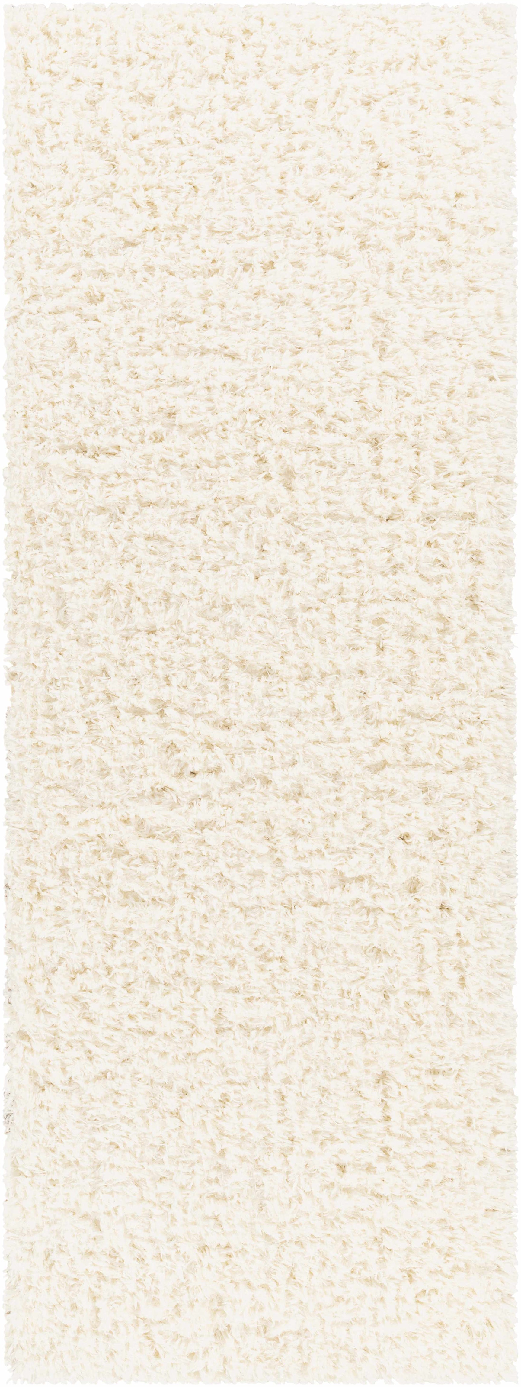 Siari Solid Cream Plush Rug - Ornate Home