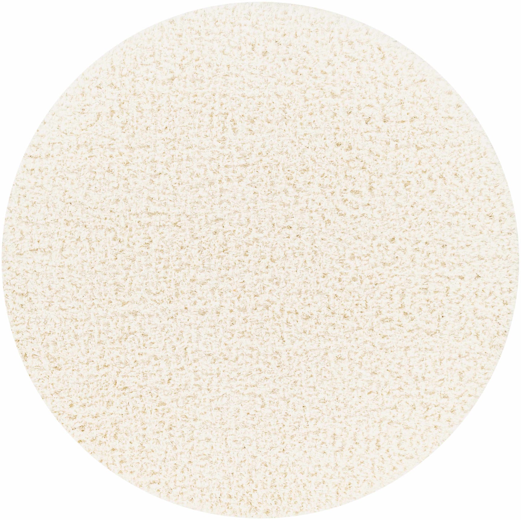 Siari Solid Cream Plush Rug - Ornate Home