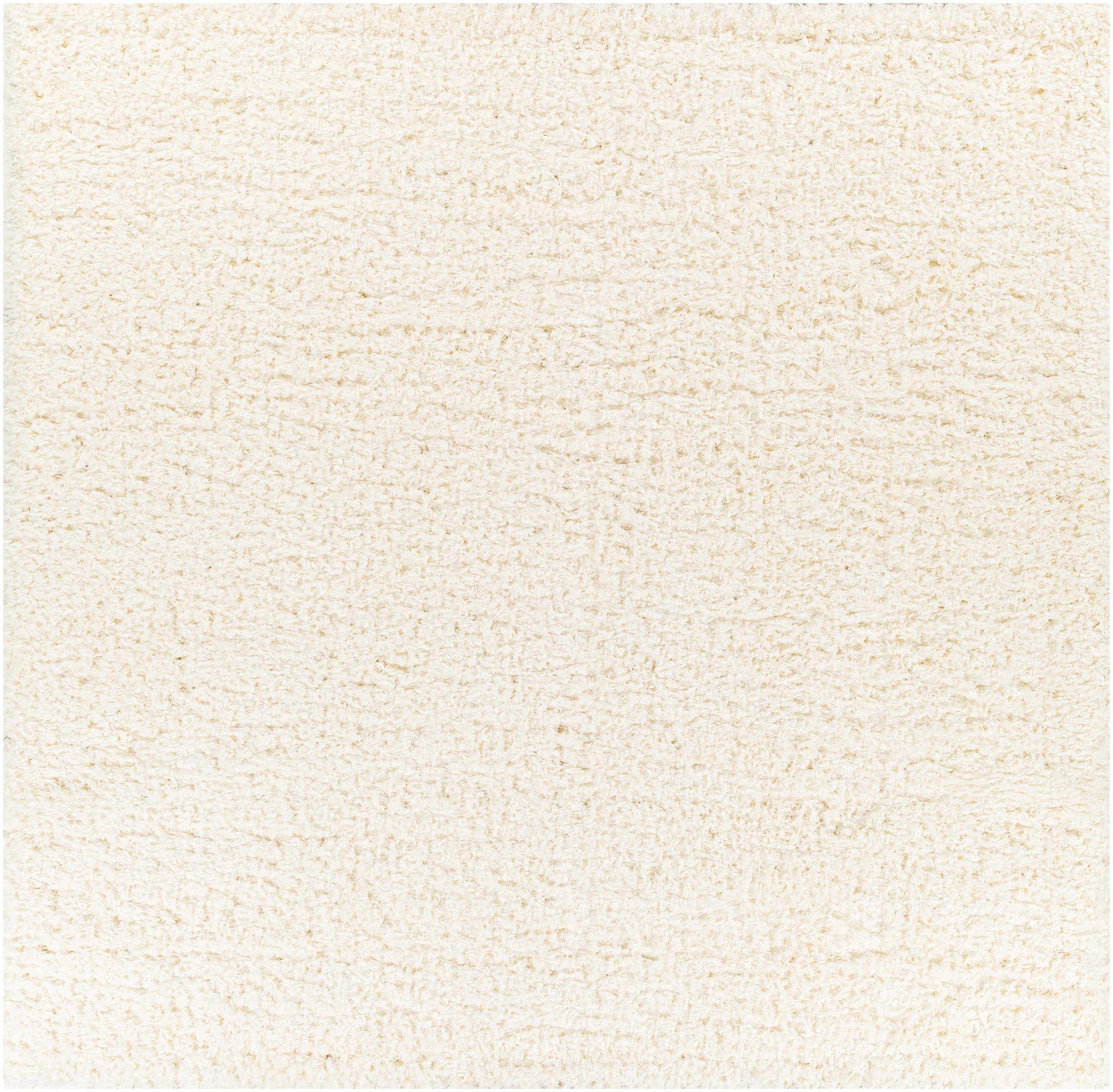 Siari Solid Cream Plush Rug - Ornate Home