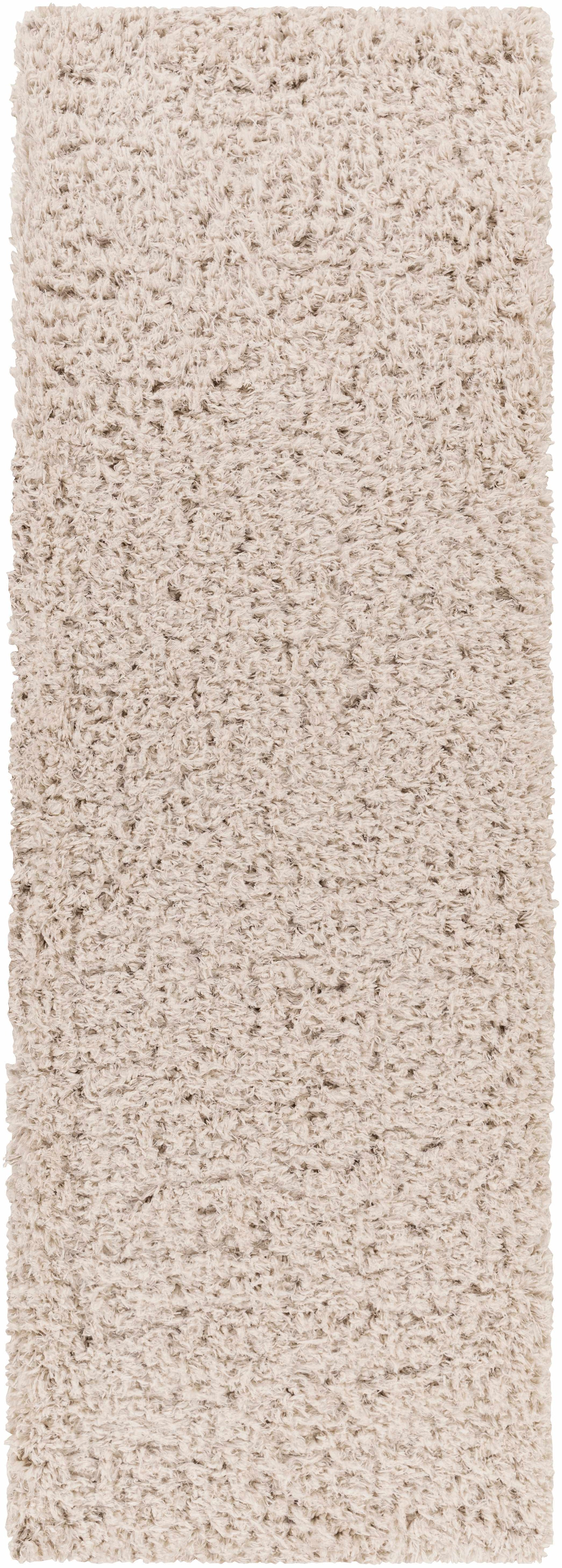 Siari Solid Oatmeal Shag Rug - Ornate Home