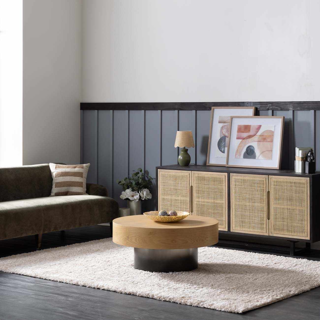 Siari Solid Oatmeal Shag Rug - Ornate Home