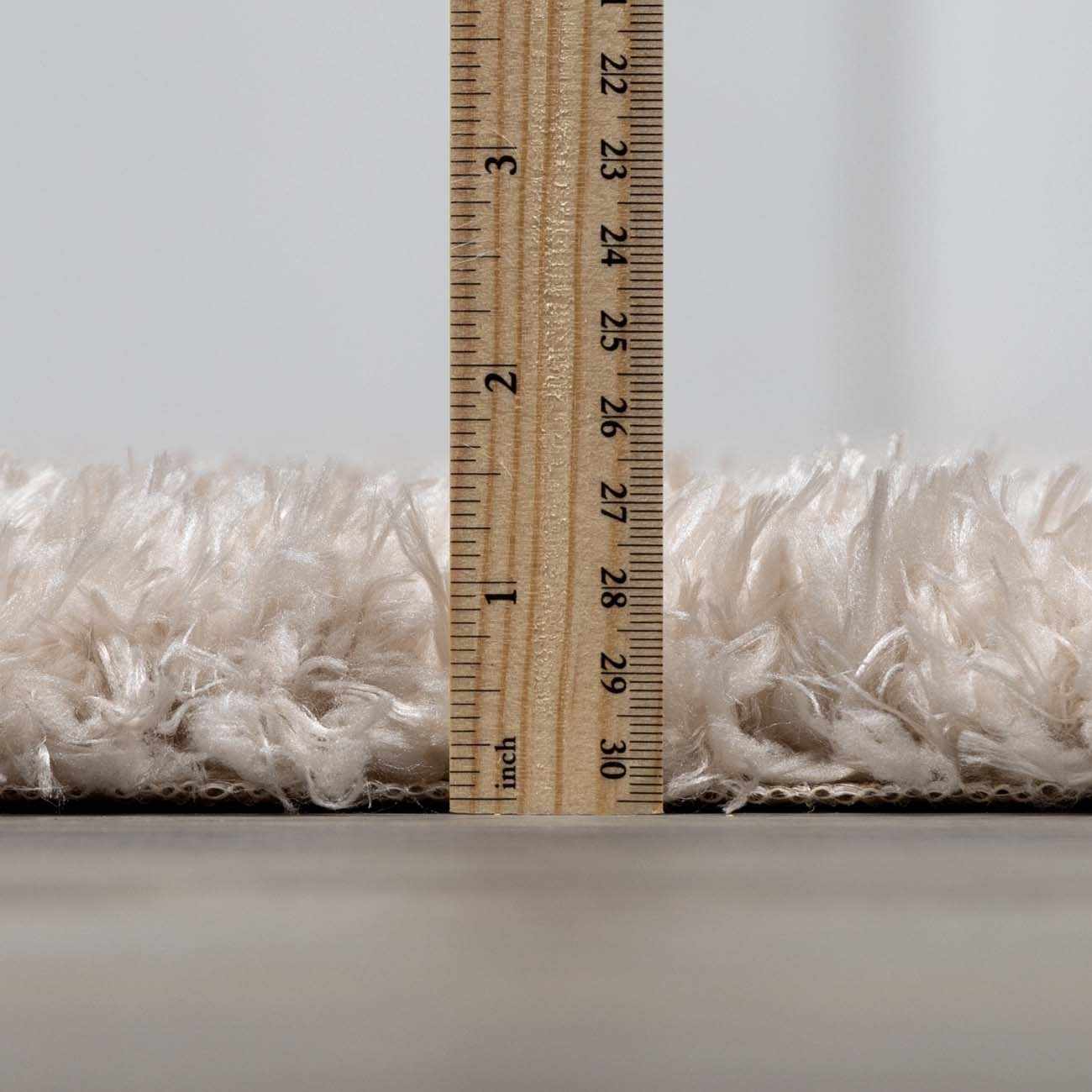 Siari Solid Oatmeal Shag Rug - Ornate Home