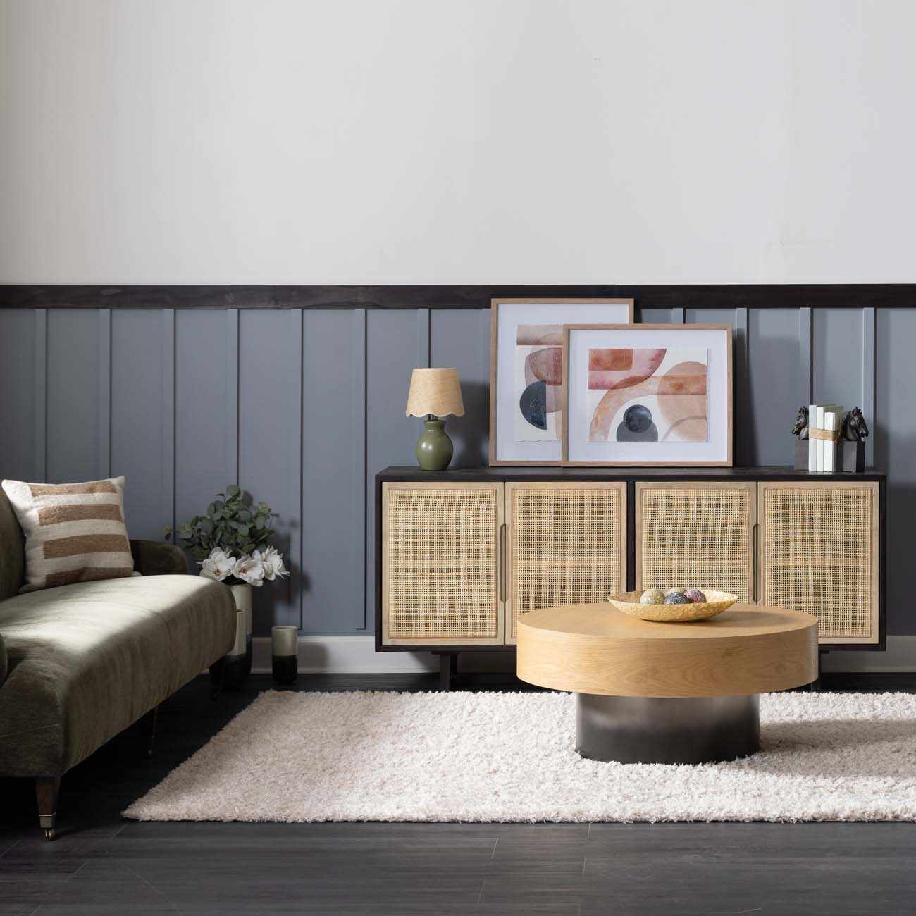 Siari Solid Oatmeal Shag Rug - Ornate Home