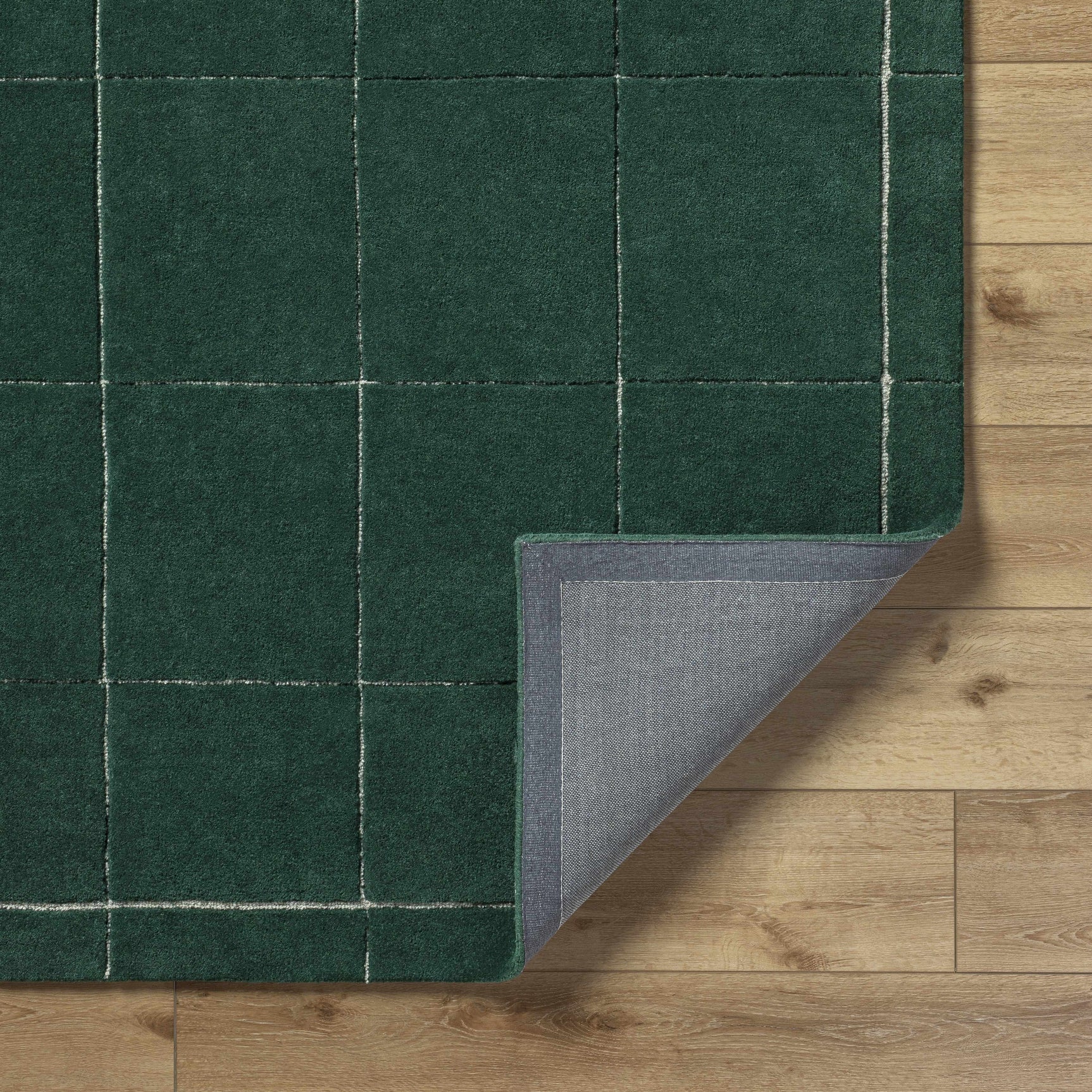Siarl Green Checkered Area Rug - Ornate Home
