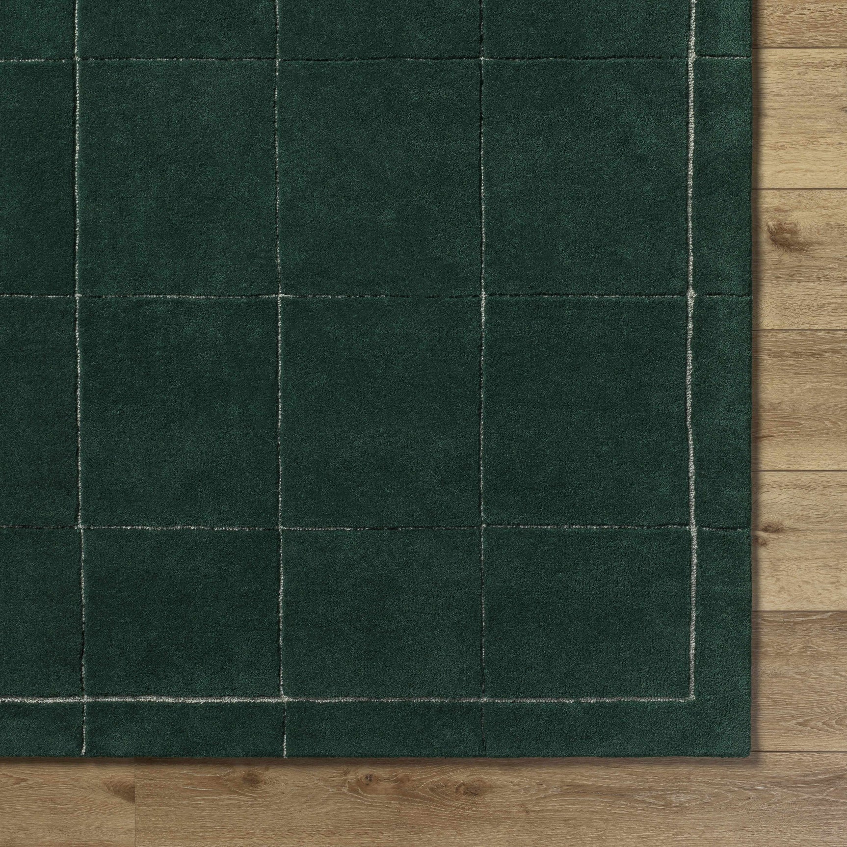 Siarl Green Checkered Area Rug - Ornate Home