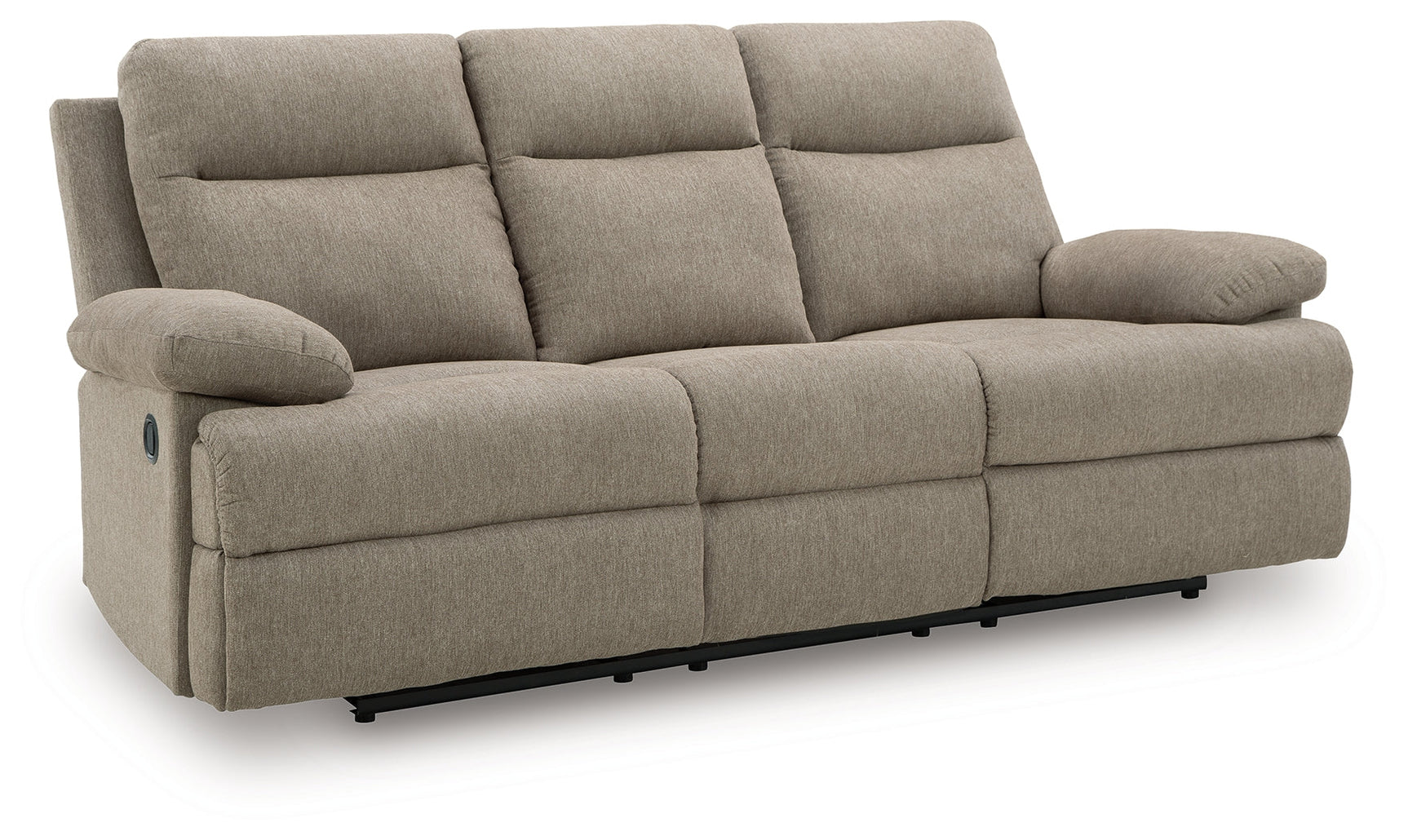 Side-Swipe Mocha Reclining Sofa and Loveseat (Online Special Price) - Ornate Home