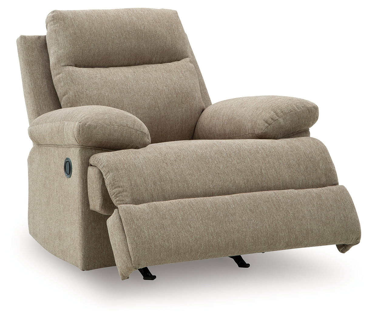Side-Swipe Mocha Rocker Recliner - Ornate Home