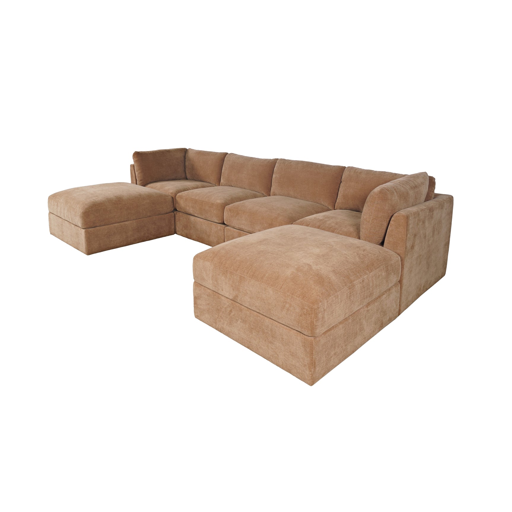 Sidney Brick Ottoman w/ Performance Fabric - Ornate Home