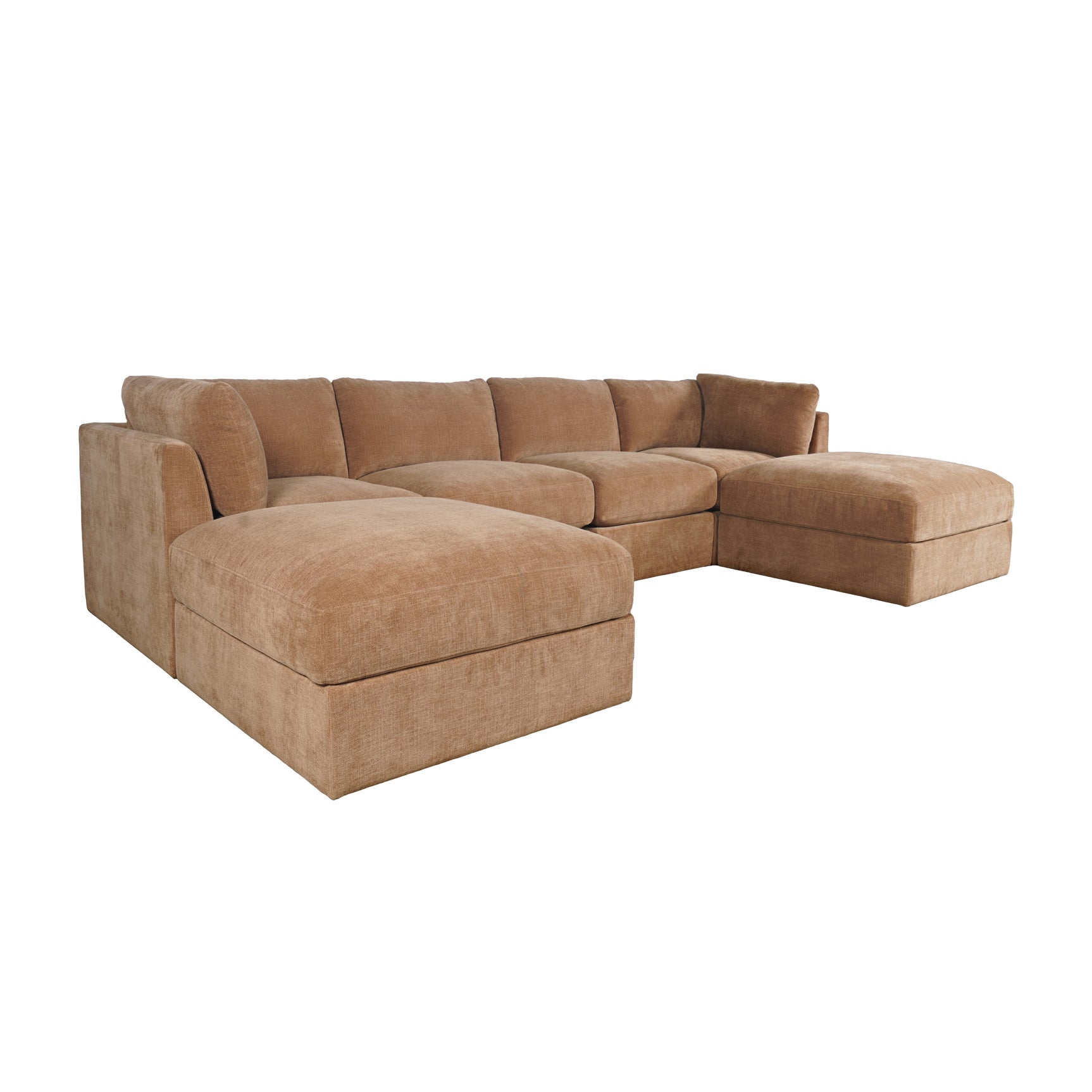 Sidney Brick Ottoman w/ Performance Fabric - Ornate Home