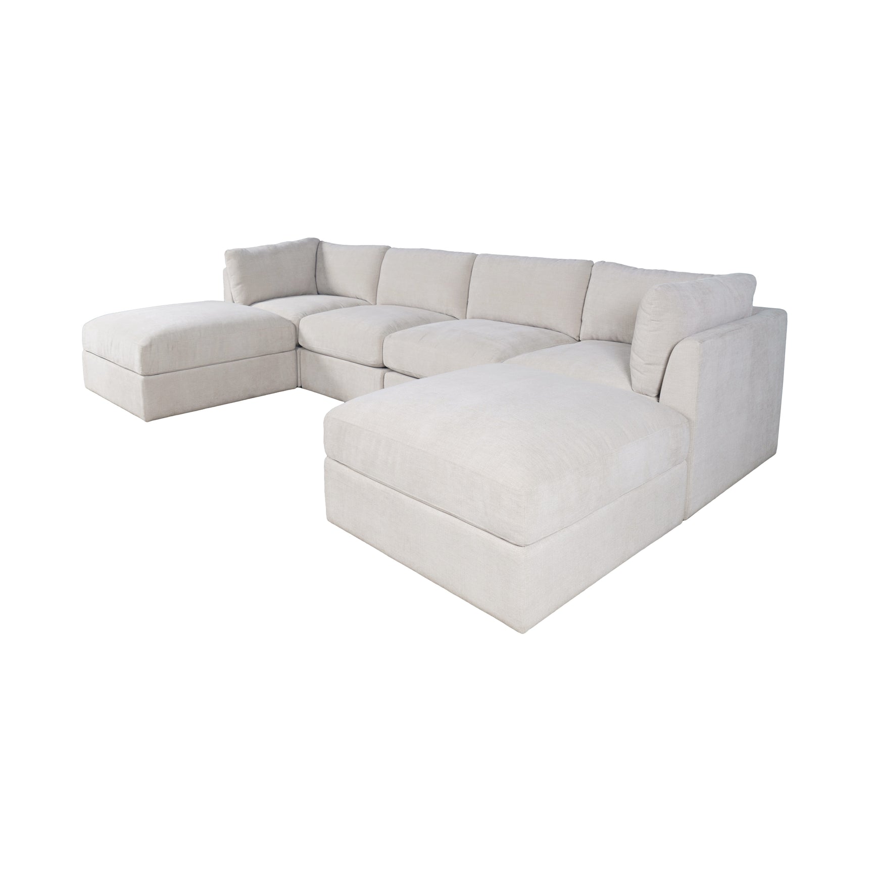 Sidney Mica Ottoman w/ Performance Fabric - Ornate Home