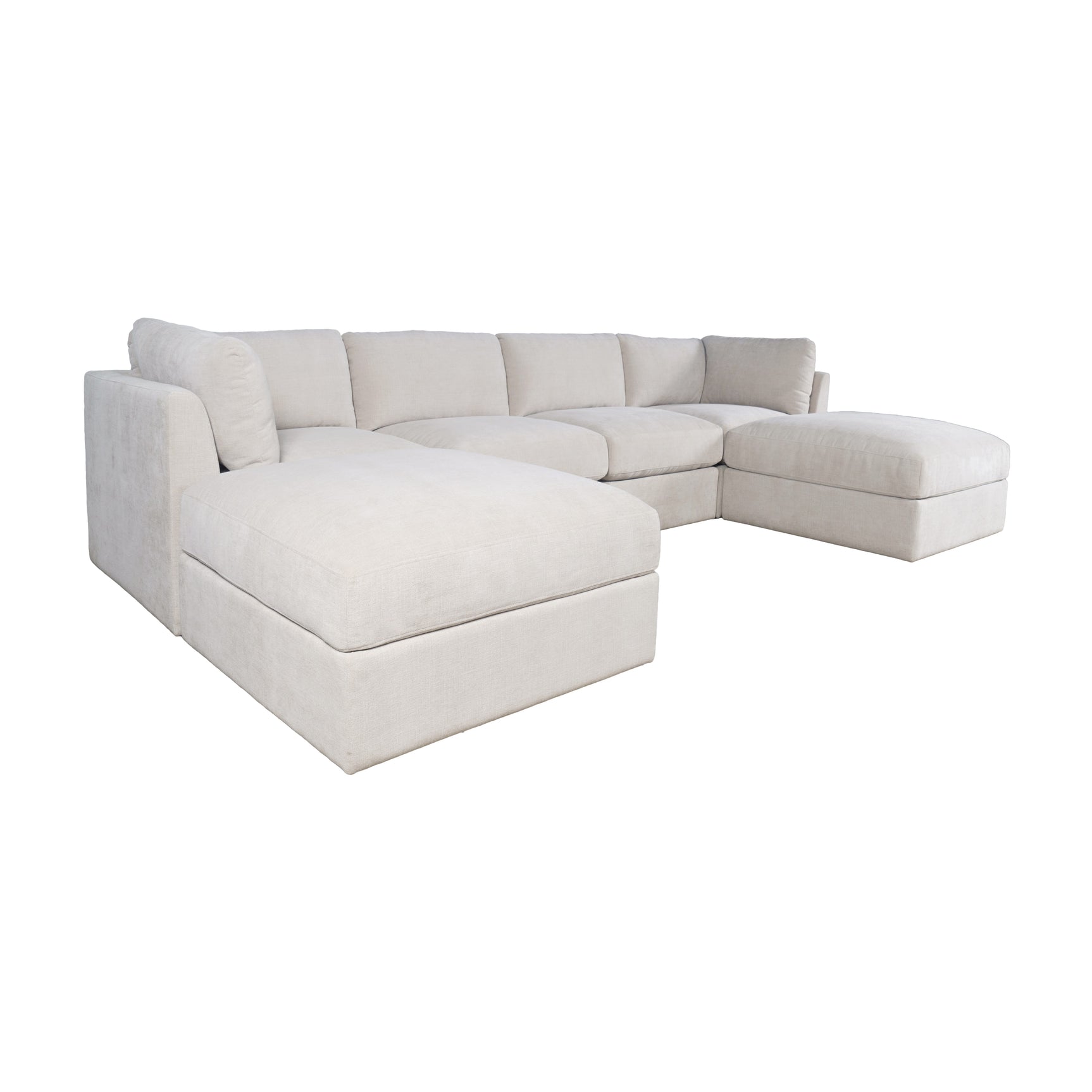 Sidney Mica Ottoman w/ Performance Fabric - Ornate Home