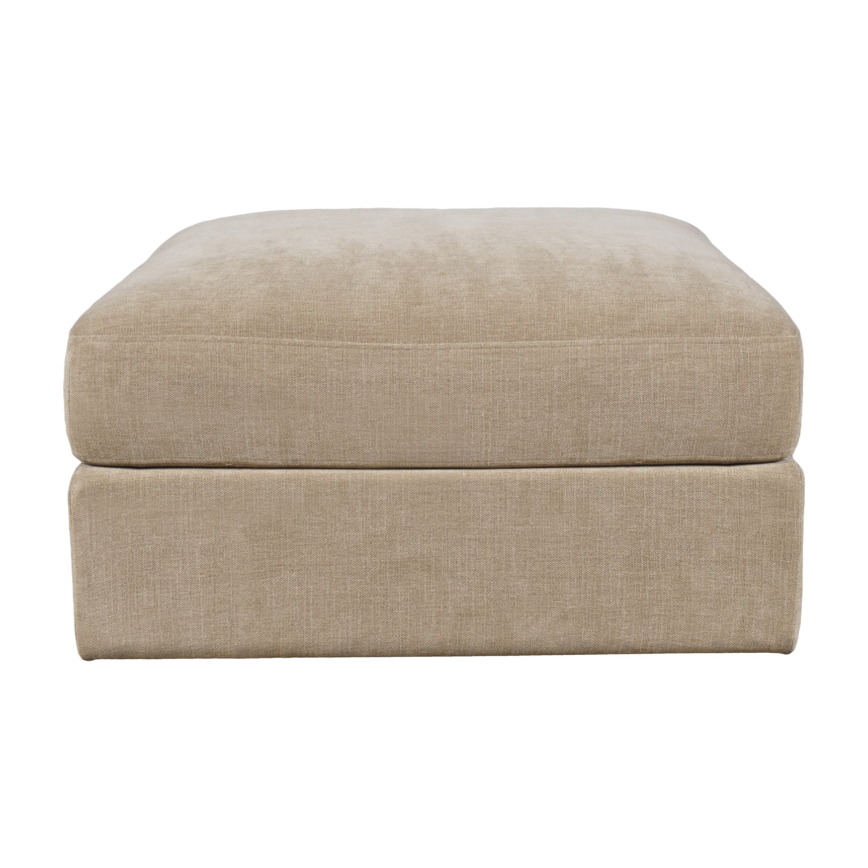 Sidney Sandstone Ottoman w/ Performance Fabric - Ornate Home