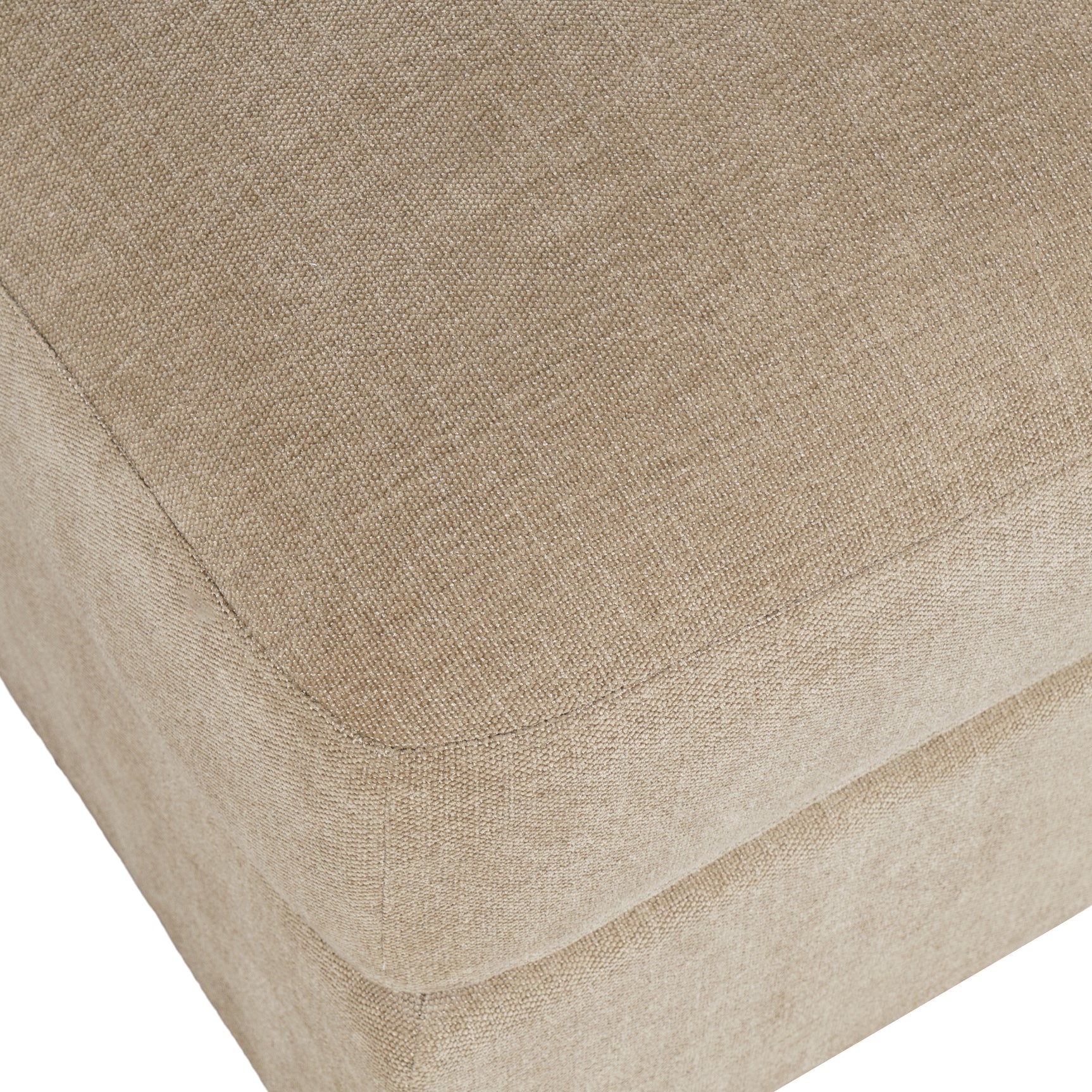 Sidney Sandstone Ottoman w/ Performance Fabric - Ornate Home