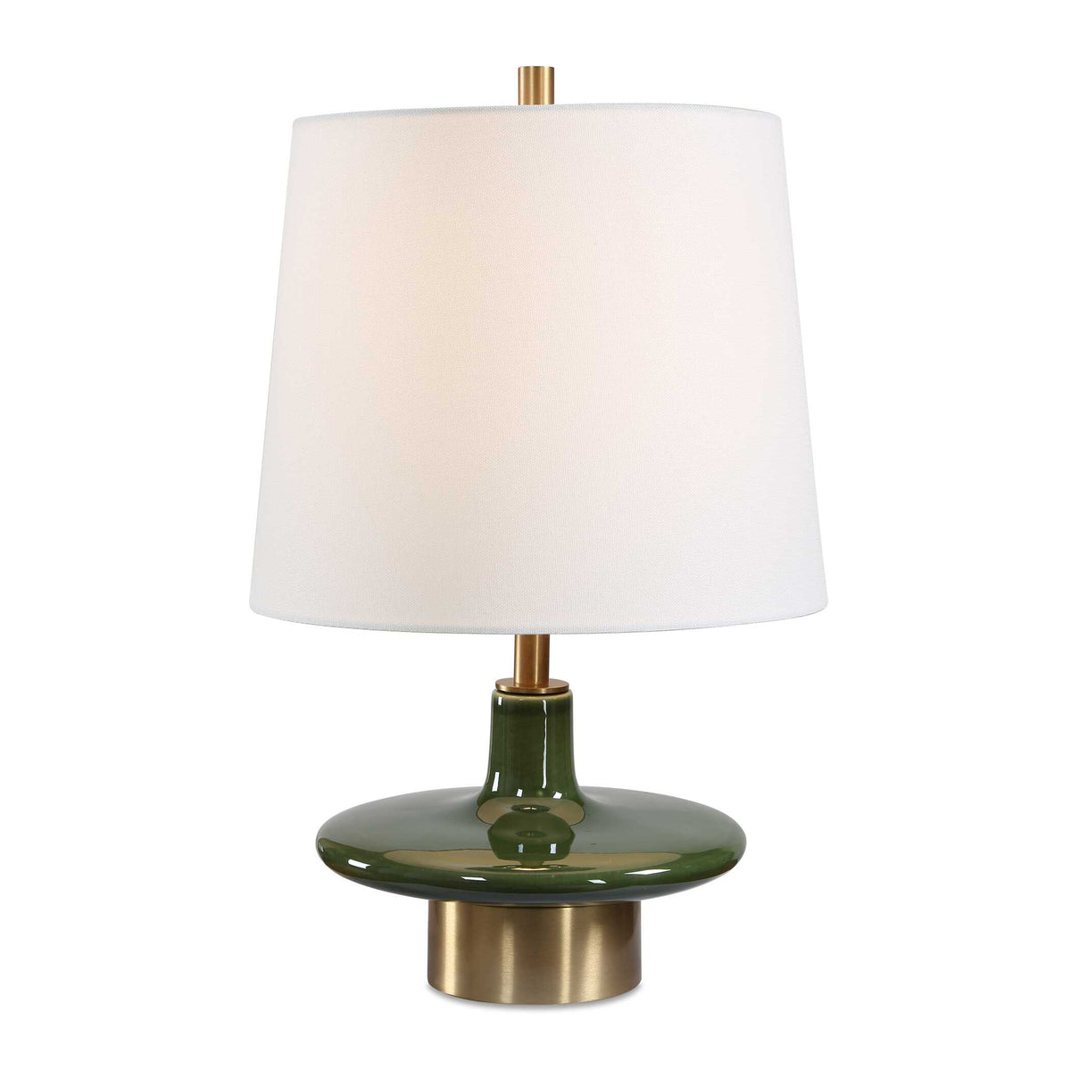 Sieler Glossy Green Table Lamp - Ornate Home