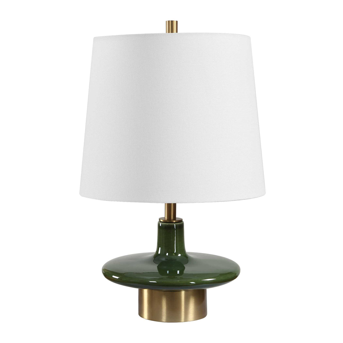 Sieler Glossy Green Table Lamp - Ornate Home