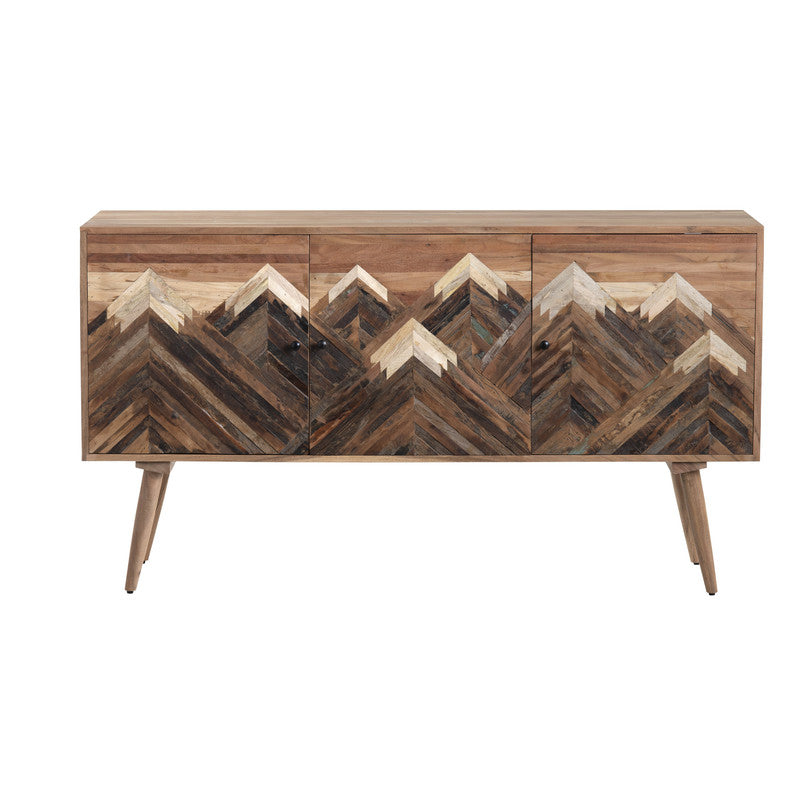 Sierra Nevada Brown Three-Door Sideboard - Ornate Home