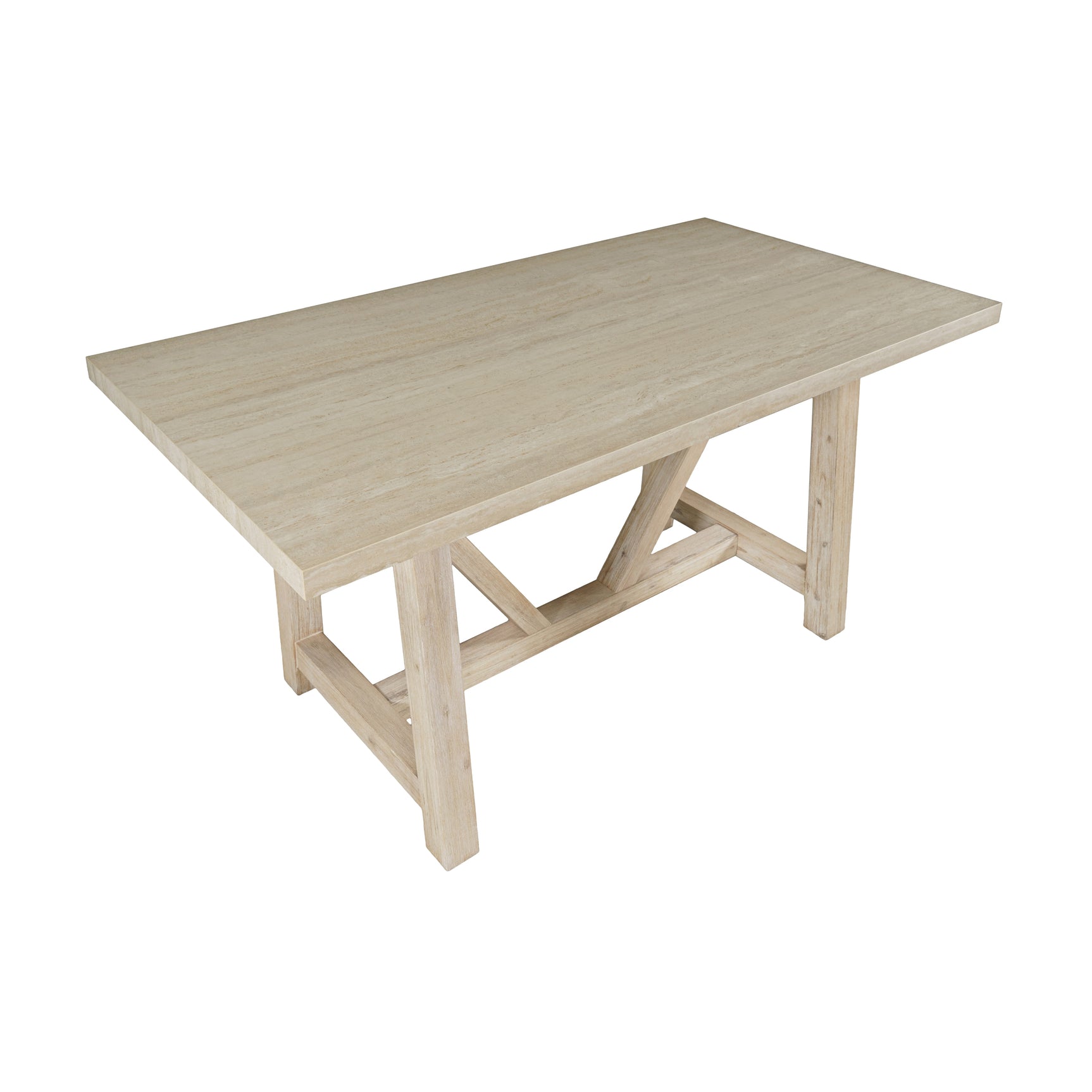 Sierrafina Almond 72 Counter Dining Table - Ornate Home