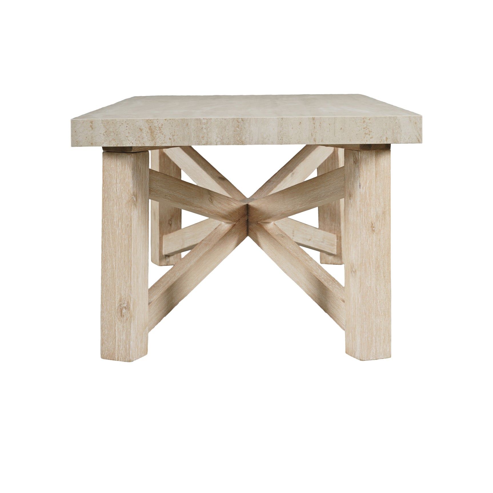 Sierrafina Almond Rectangular Cocktail Table - Ornate Home