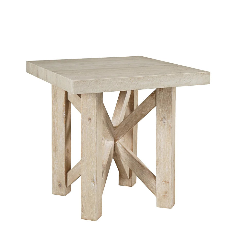 Sierrafina Almond Square End Table - Ornate Home