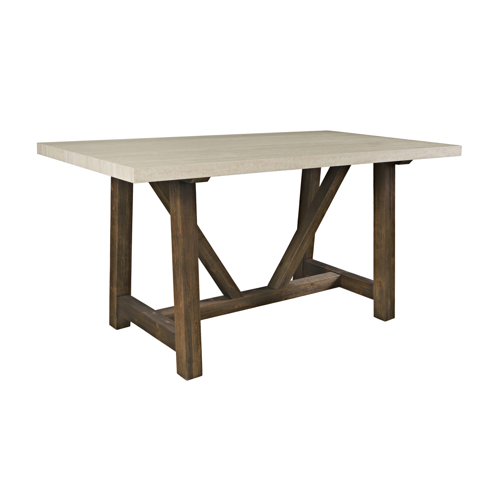 Sierrafina Cortado 72 Counter Dining Table w/ 6 Rung Back Chair - Ornate Home