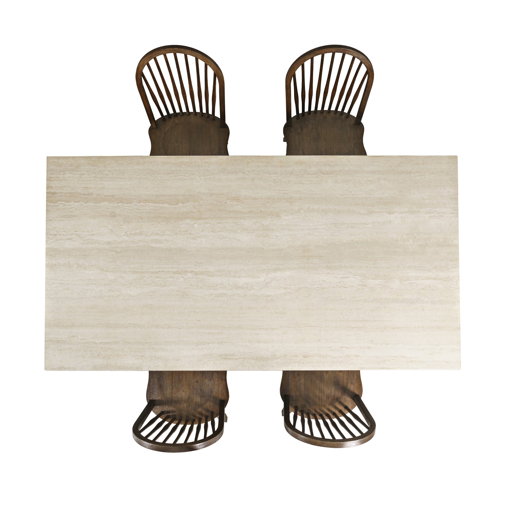 Sierrafina Cortado Trestle Dining Table w/ 4 Hoop Chair - Ornate Home