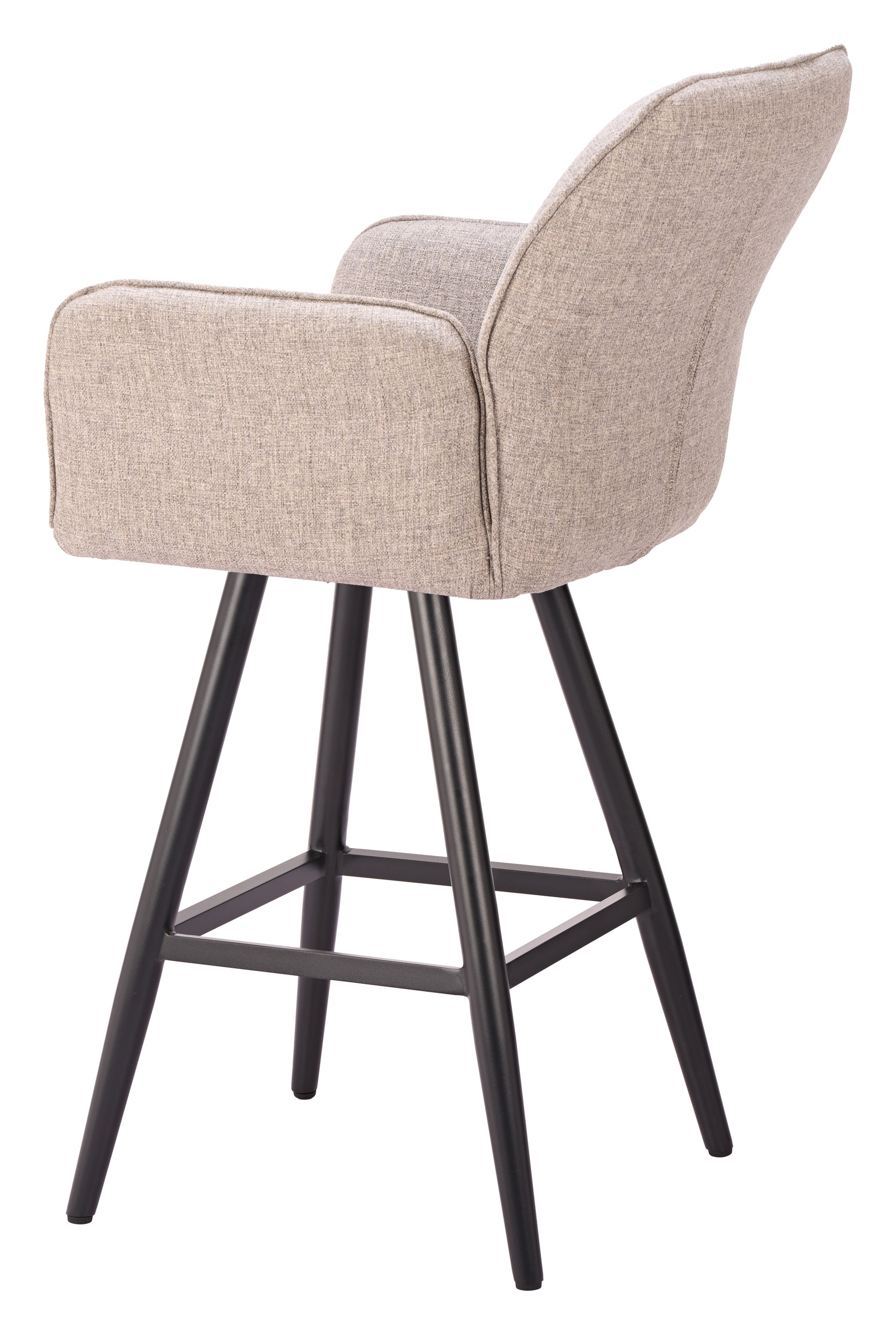 Sieve Beige Swivel Barstool