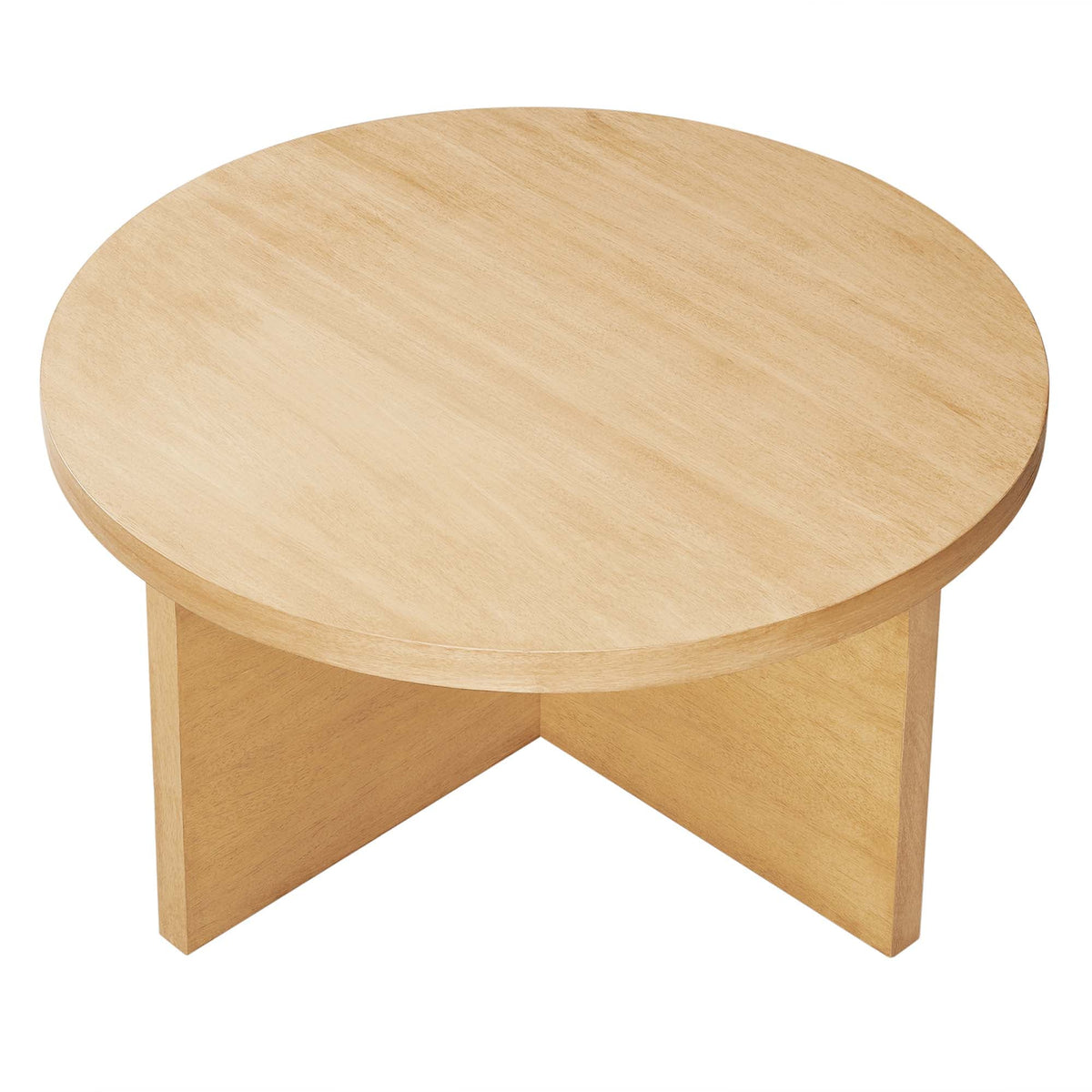 Silas Natural Round Wood Coffee Table - Ornate Home