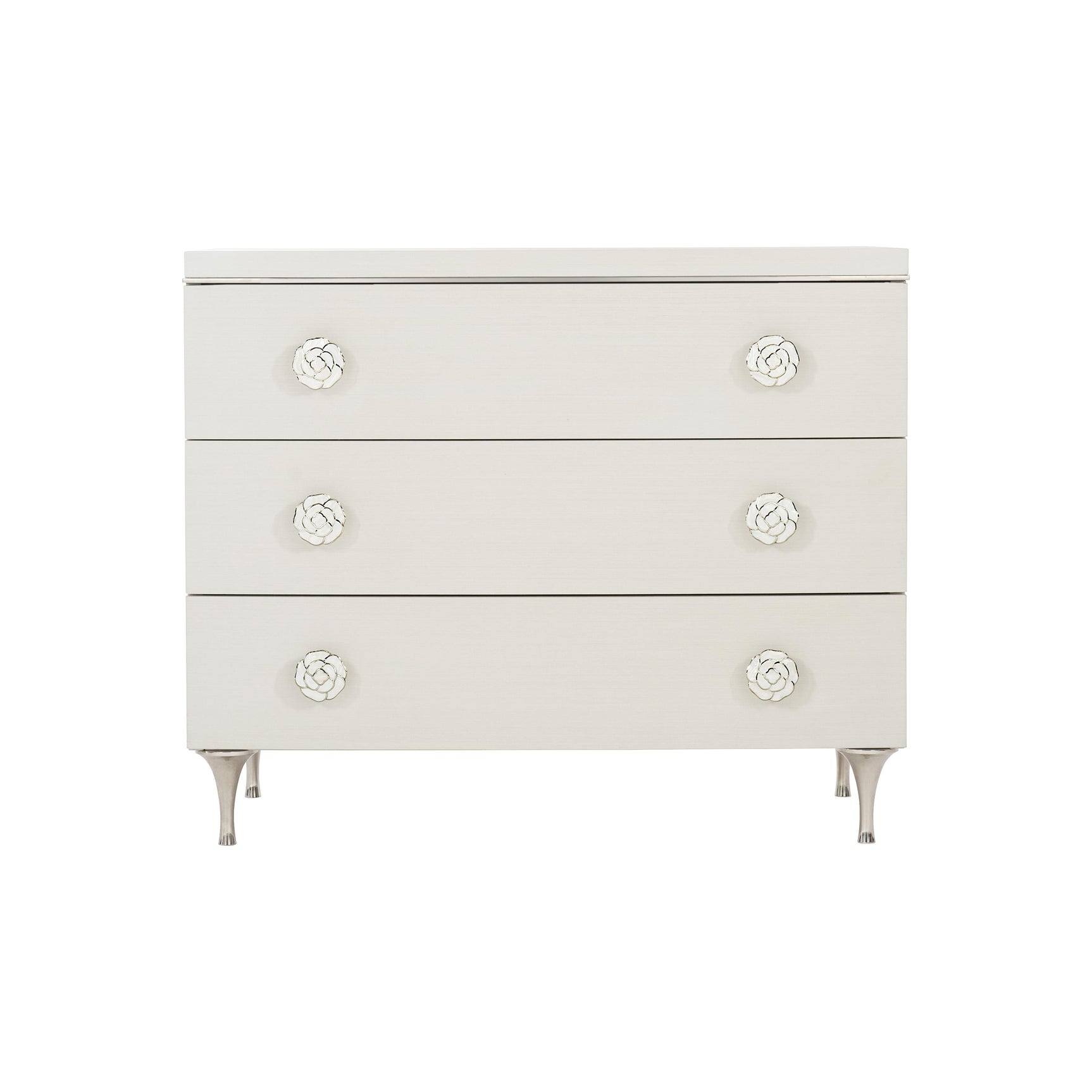 Silhouette Eggshell Nightstand - Ornate Home
