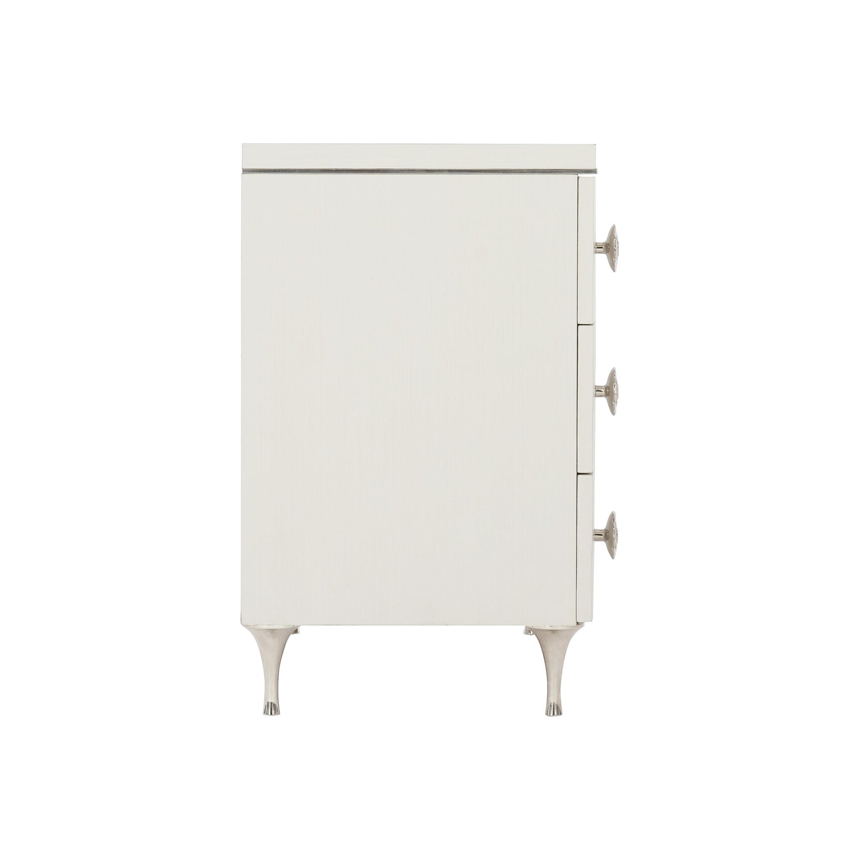 Silhouette Eggshell Nightstand - Ornate Home